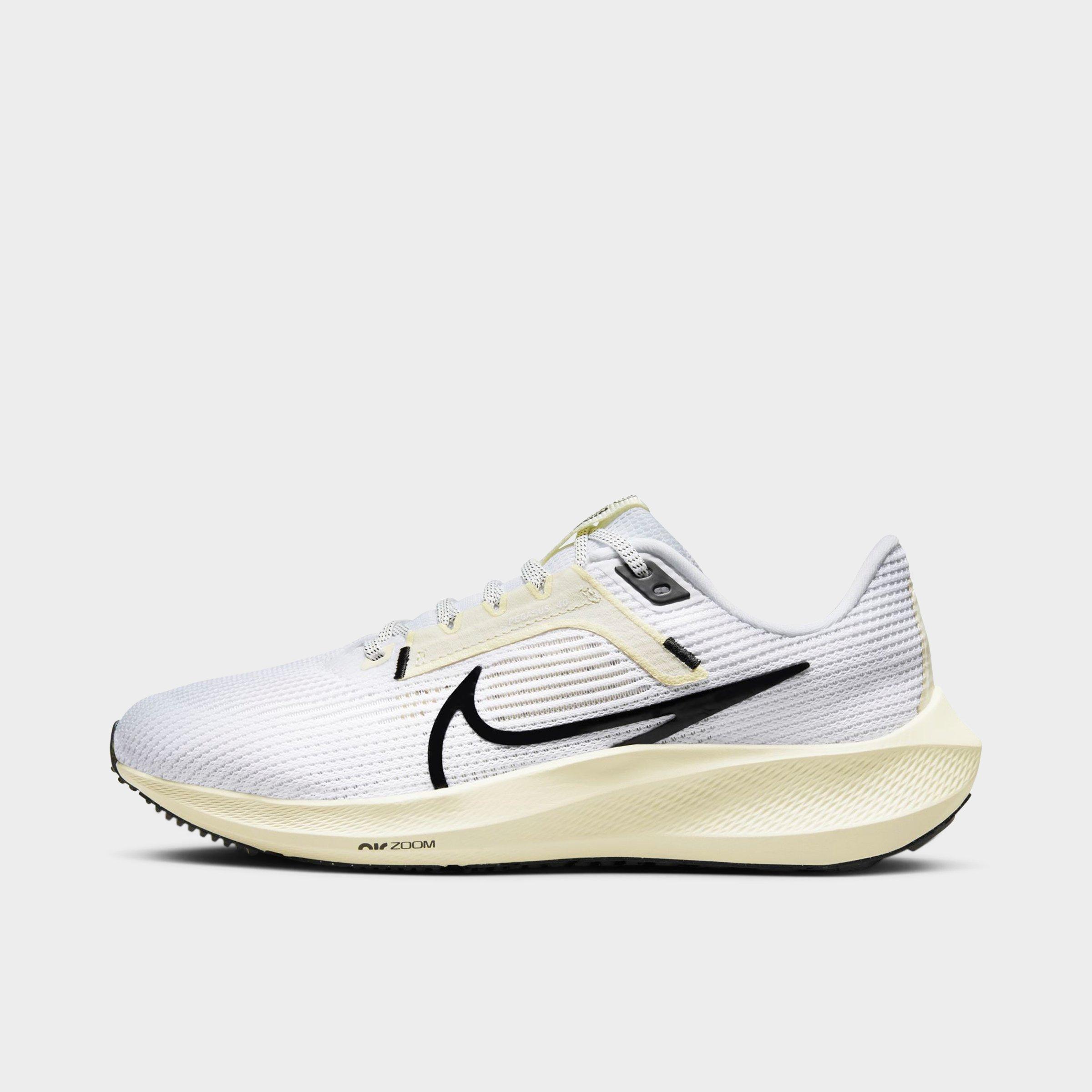 Shop Nike Women's Zoom Pegasus 40 Running Shoes In White/coconut Milk/black