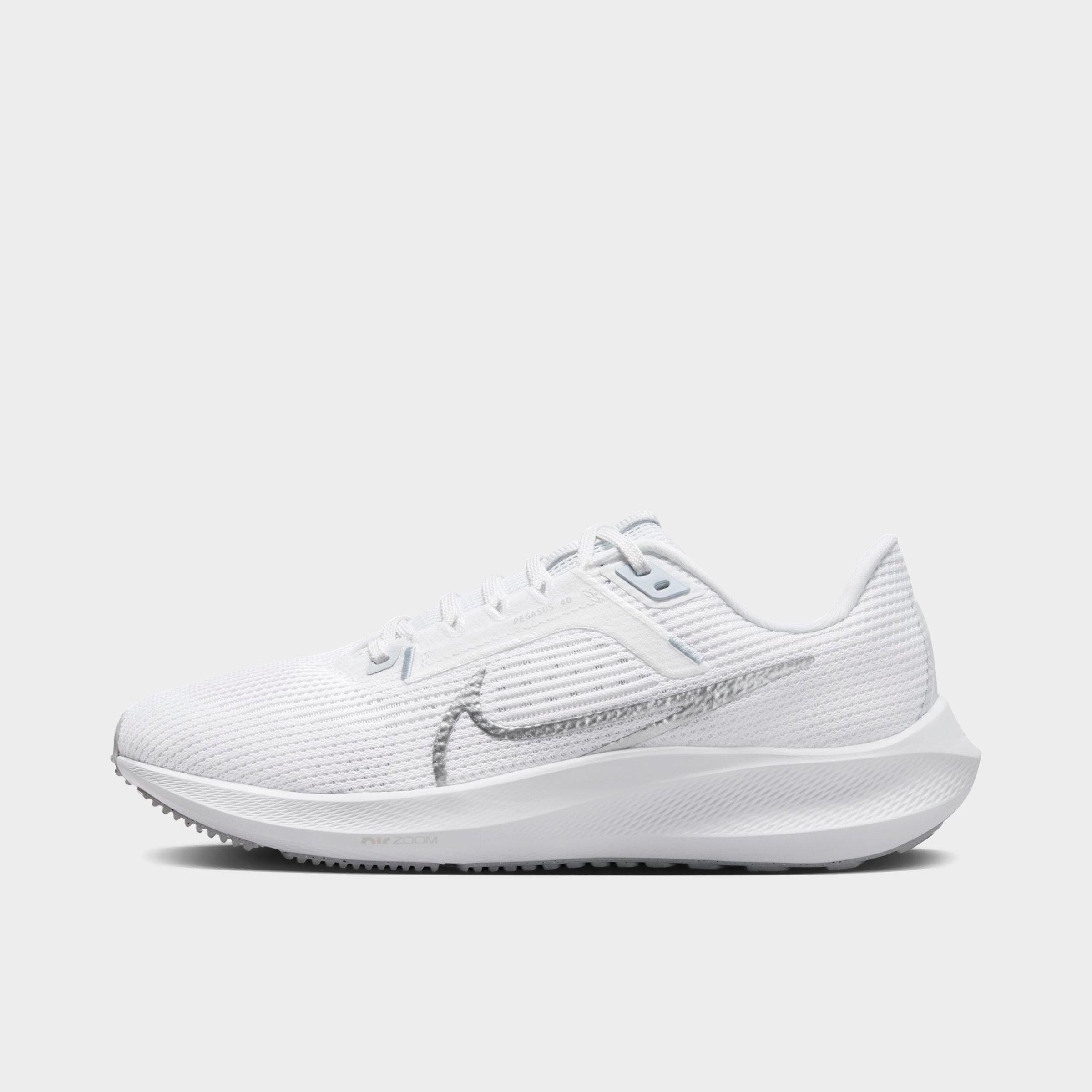 Nike Air Zoom Pegasus 39 Running Shoe In White/metallic Silver/pure Platinum