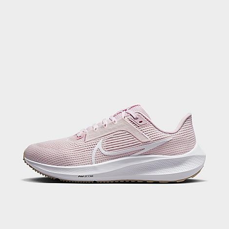 Shop Nike Women's Zoom Pegasus 40 Running Shoes In Pearl Pink/pink Foam/hemp/white
