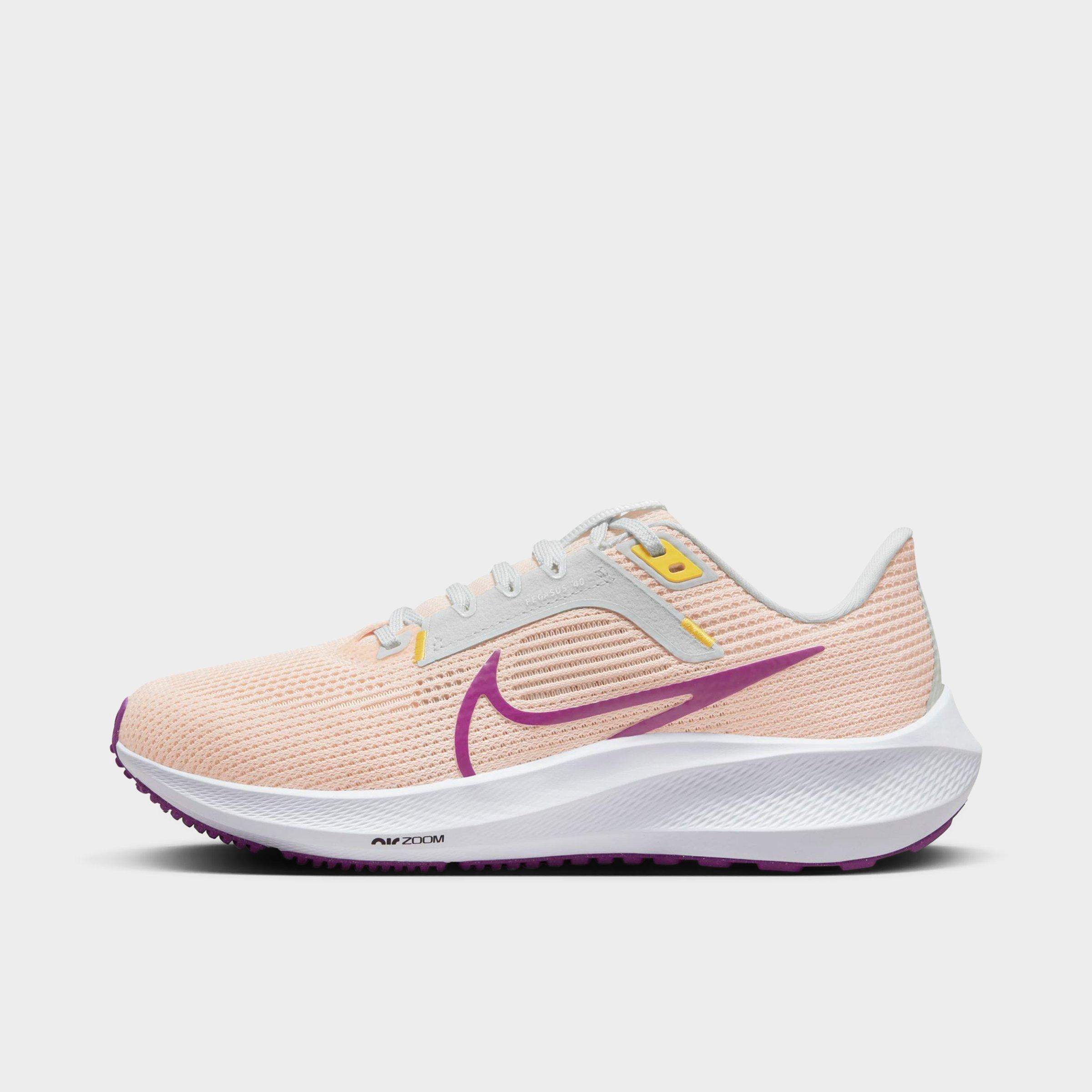 Shop Nike Women's Zoom Pegasus 40 Running Shoes In Guava Ice/vivid Purple/amber Brown/photon Dust