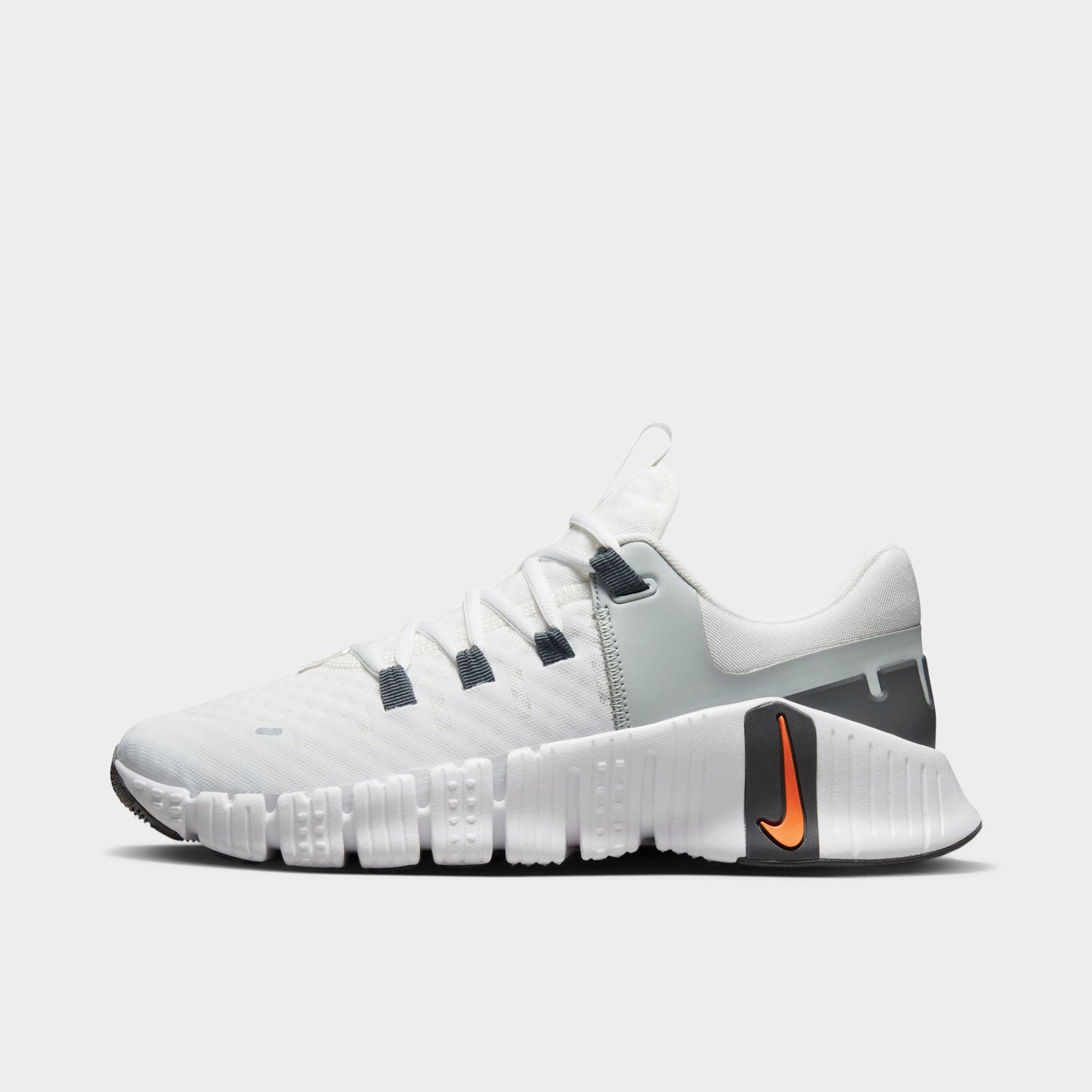 Nike Men's Free Metcon 5 Workout Shoes In Summit White/bright Mandarin