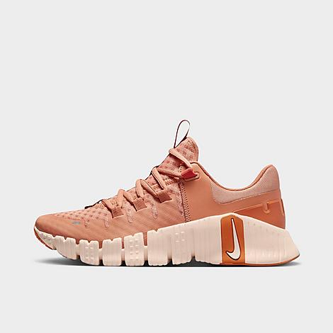 Nike Women's Free Metcon 5 Training Shoes In Amber Brown/guava Ice/monarch/campfire Orange