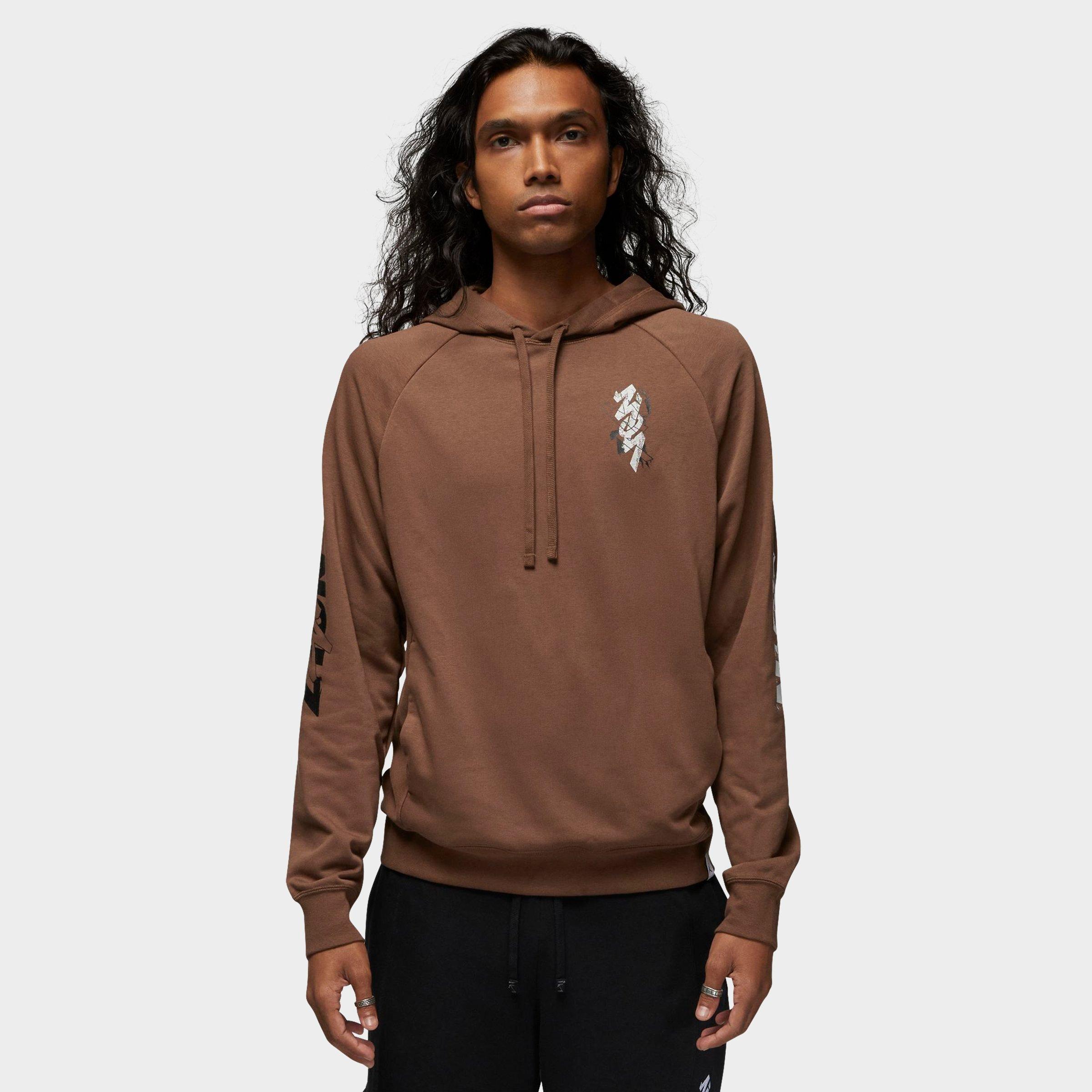 NIKE JORDAN MEN'S DRI-FIT ZION GRAPHIC PULLOVER HOODIE 
