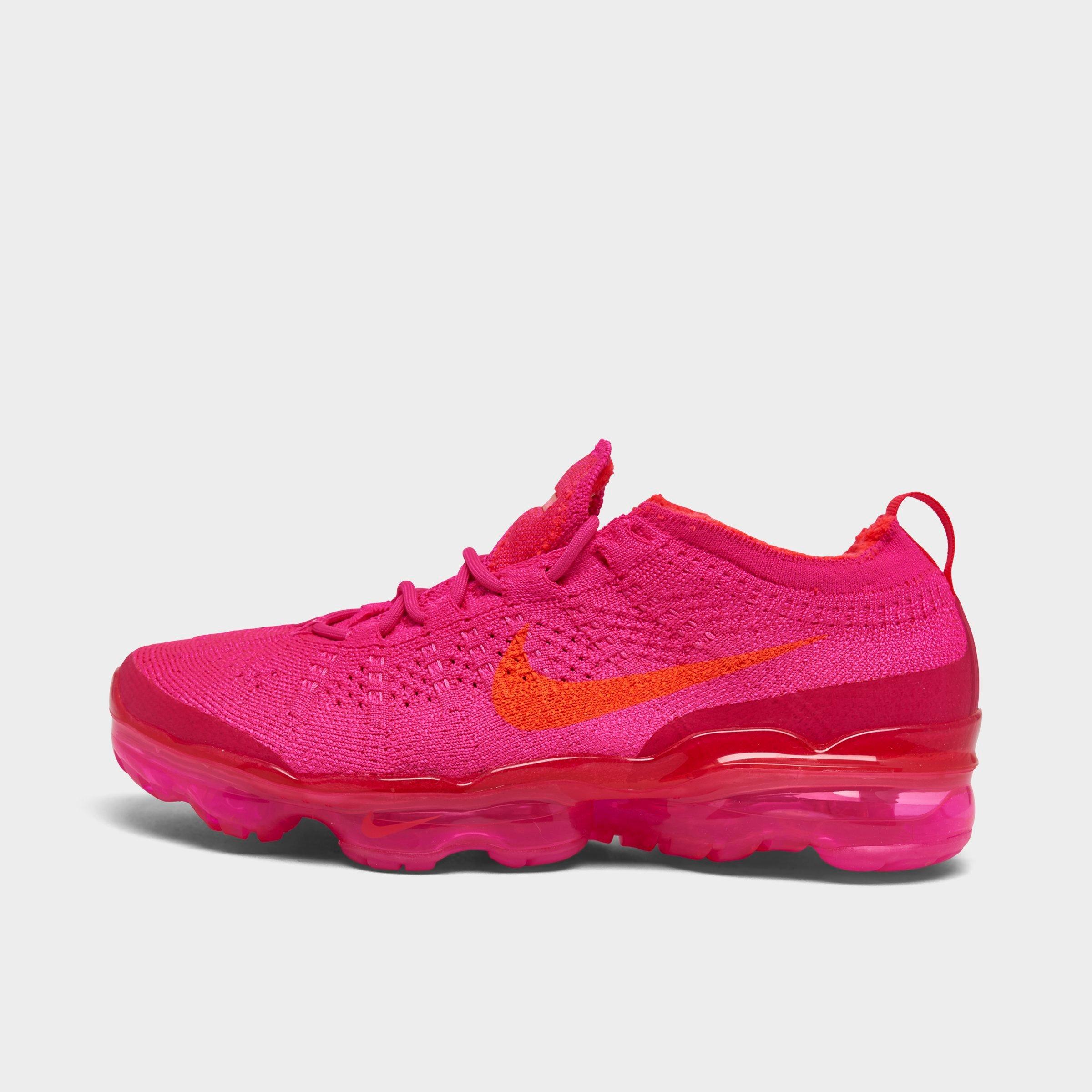 Nike Women's Air Vapormax 2023 Flyknit Next Nature Running Sneakers From Finish Line In White/pure Platinum/metallic Silver