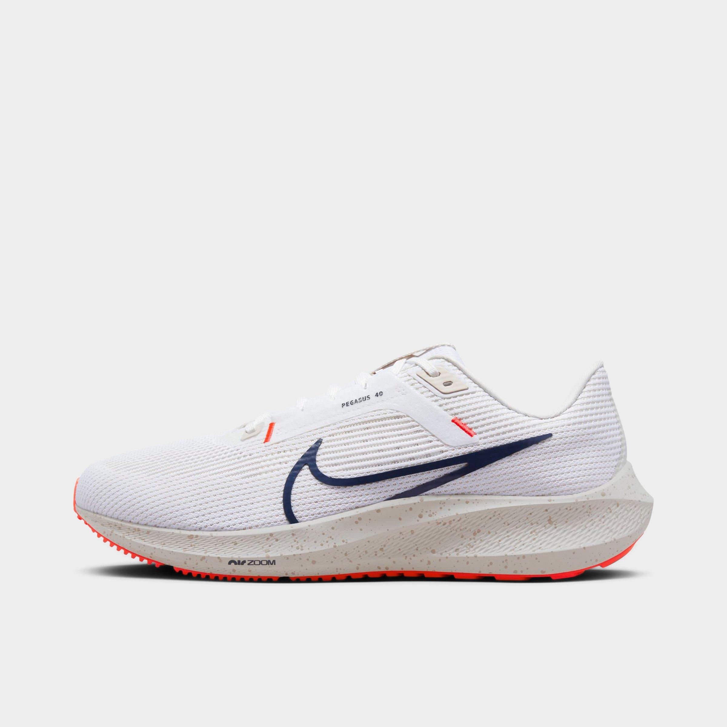 Nike Men's Pegasus 40 Road Running Shoes (extra Wide) In White/obsidian/light Orewood Brown/phantom