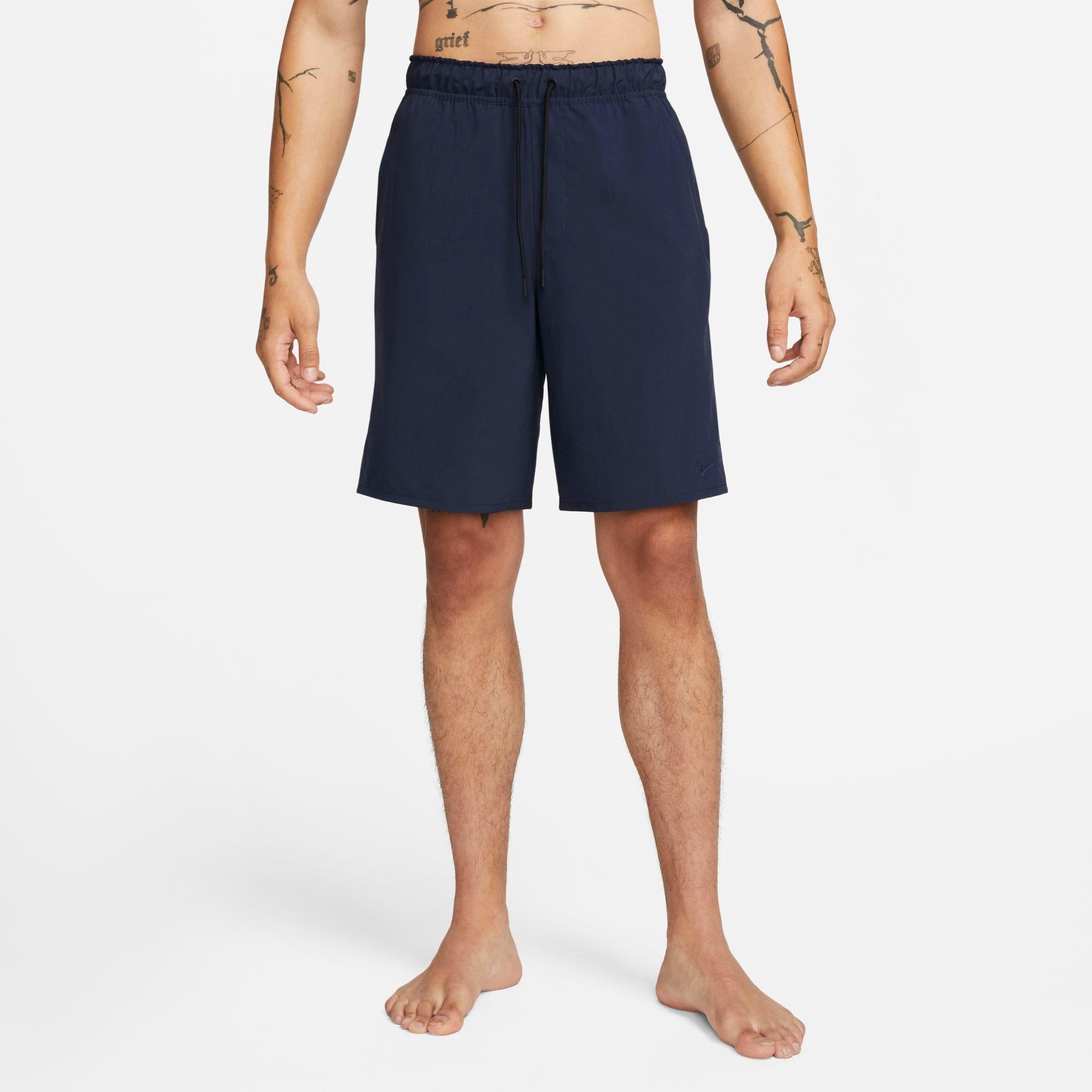 Nike Men's Unlimited Dri-fit 9" Unlined Versatile Shorts In Obsidian/black/obsidian