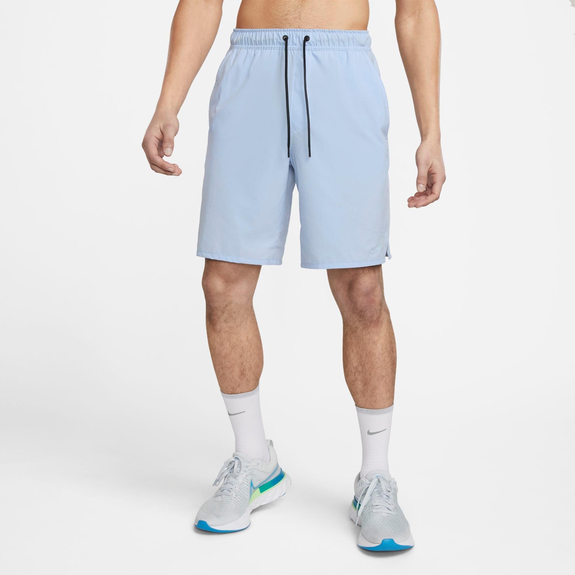 Nike Men's Unlimited Dri-fit 9" Unlined Versatile Shorts In Cobalt Bliss/black/cobalt Bliss