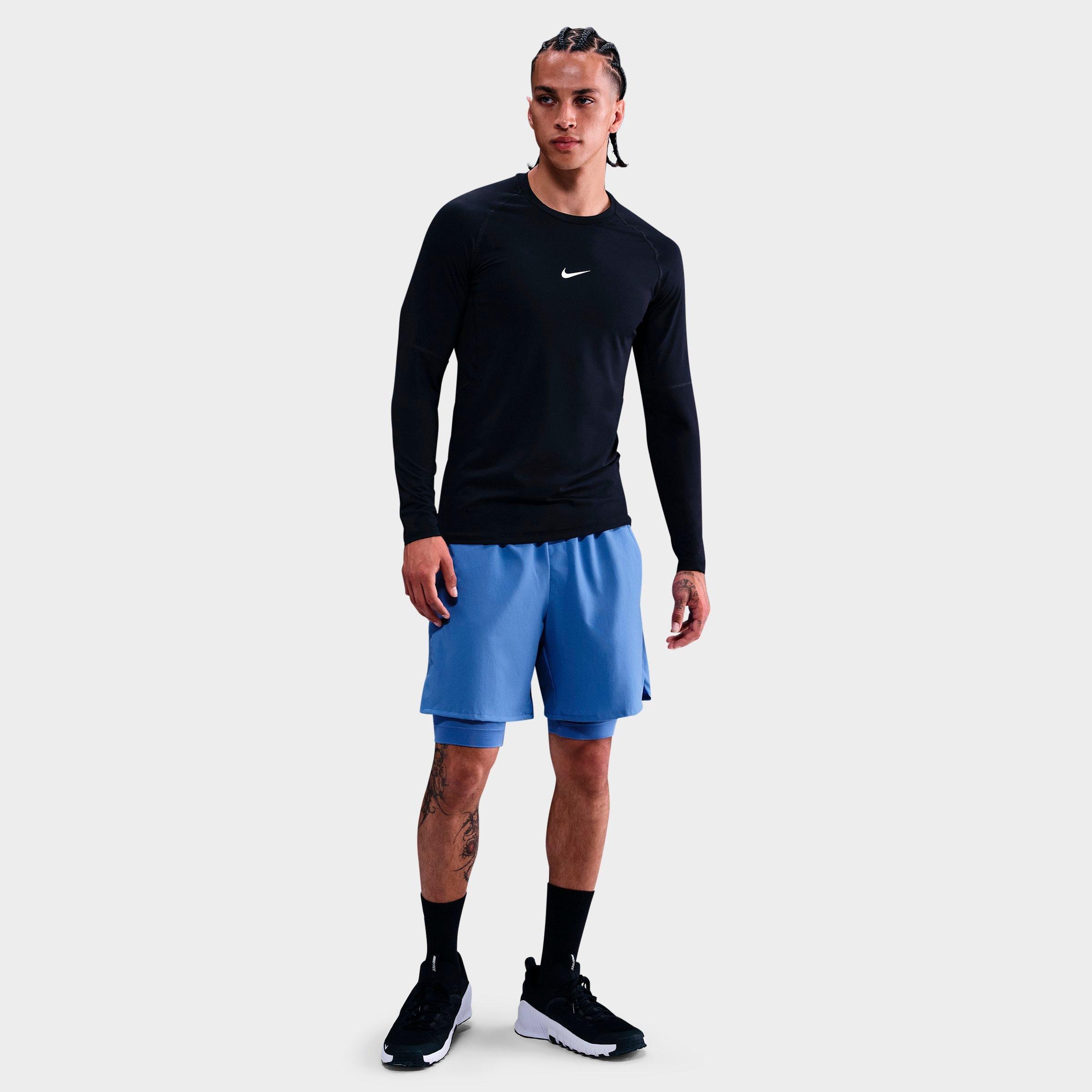 Nike Men's Unlimited Dri-FIT 2-in-1 7" Versatile Shorts in Comet Blue/Comet Blue/Black Size: XS