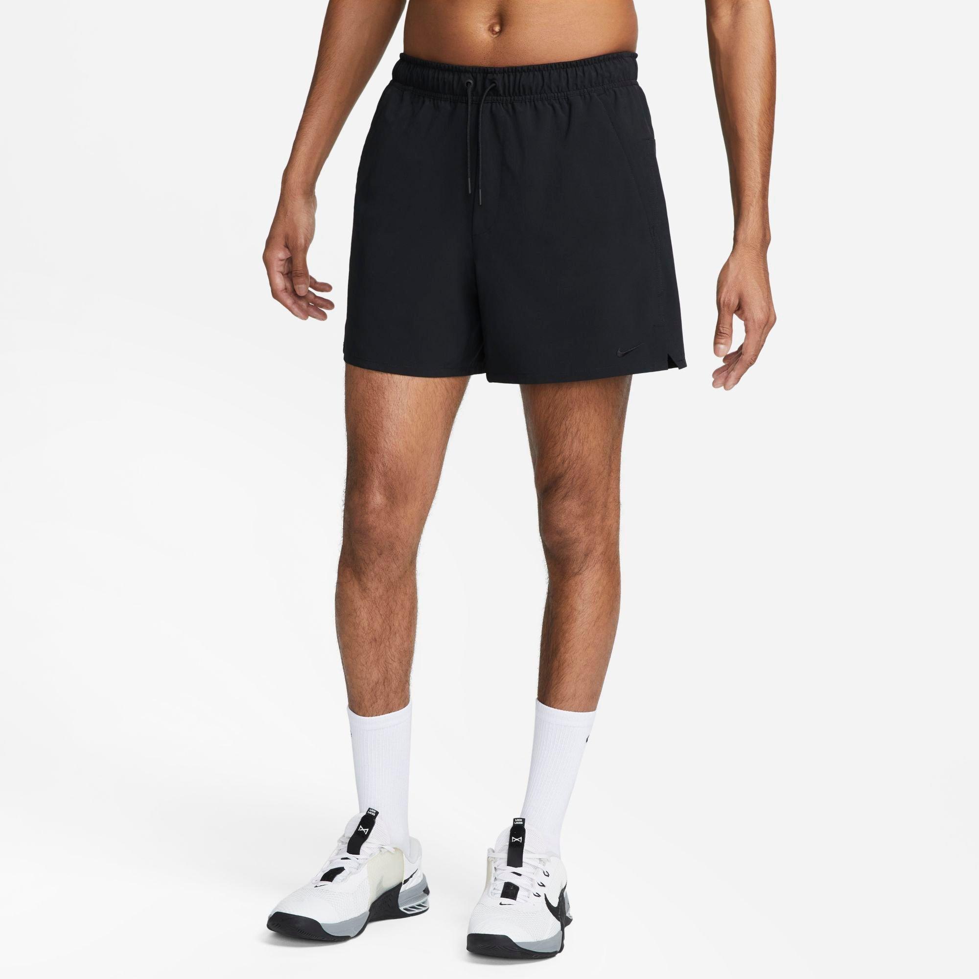 Shop Nike Men's Unlimited Dri-fit 5" Unlined Versatile Shorts In Black/black/black