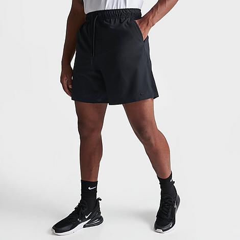 Shop Nike Men's Unlimited Dri-fit 7" Unlined Versatile Shorts In Black/black/black