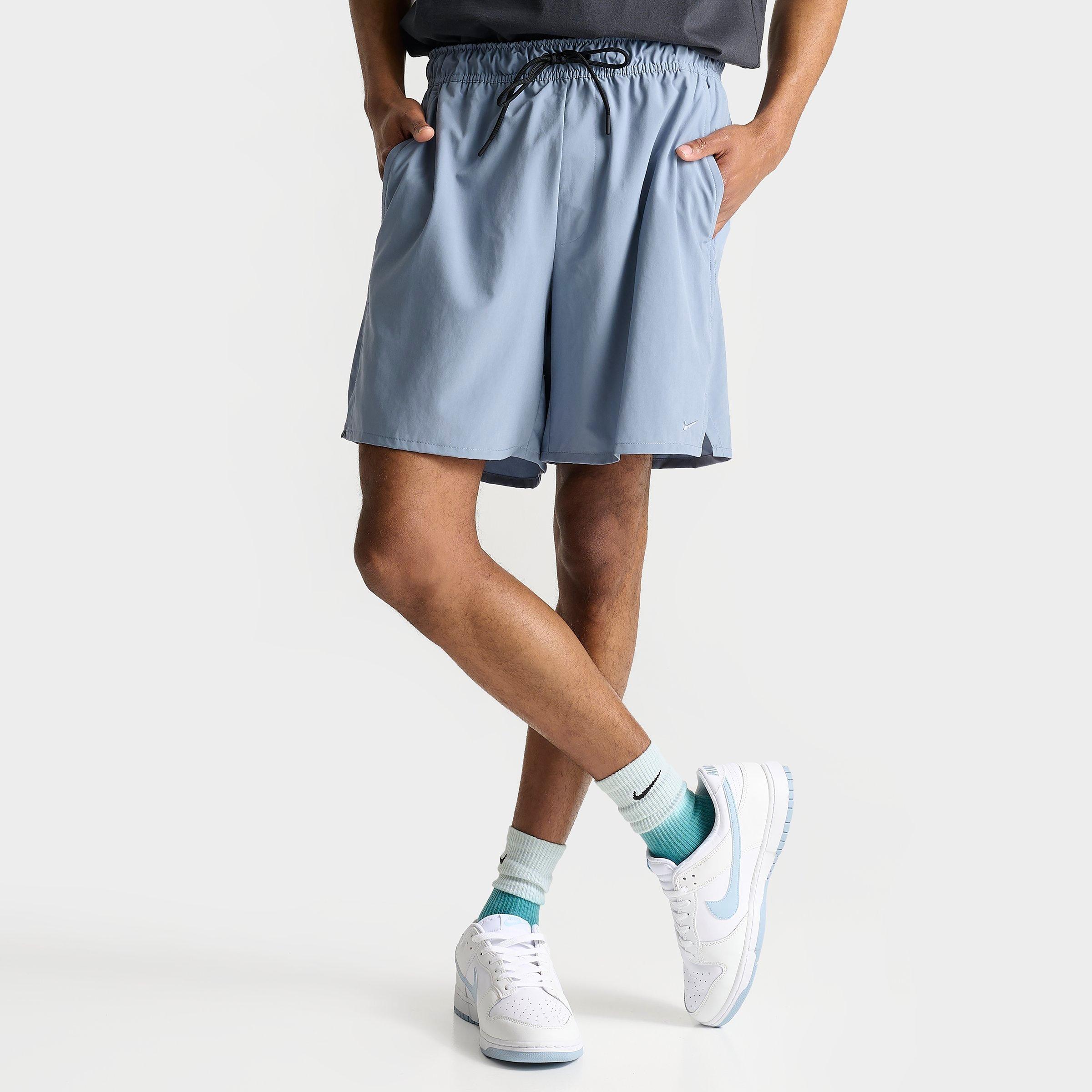 Shop Nike Men's Unlimited Dri-fit 7" Unlined Versatile Shorts In Ashen Slate/black/ashen Slate