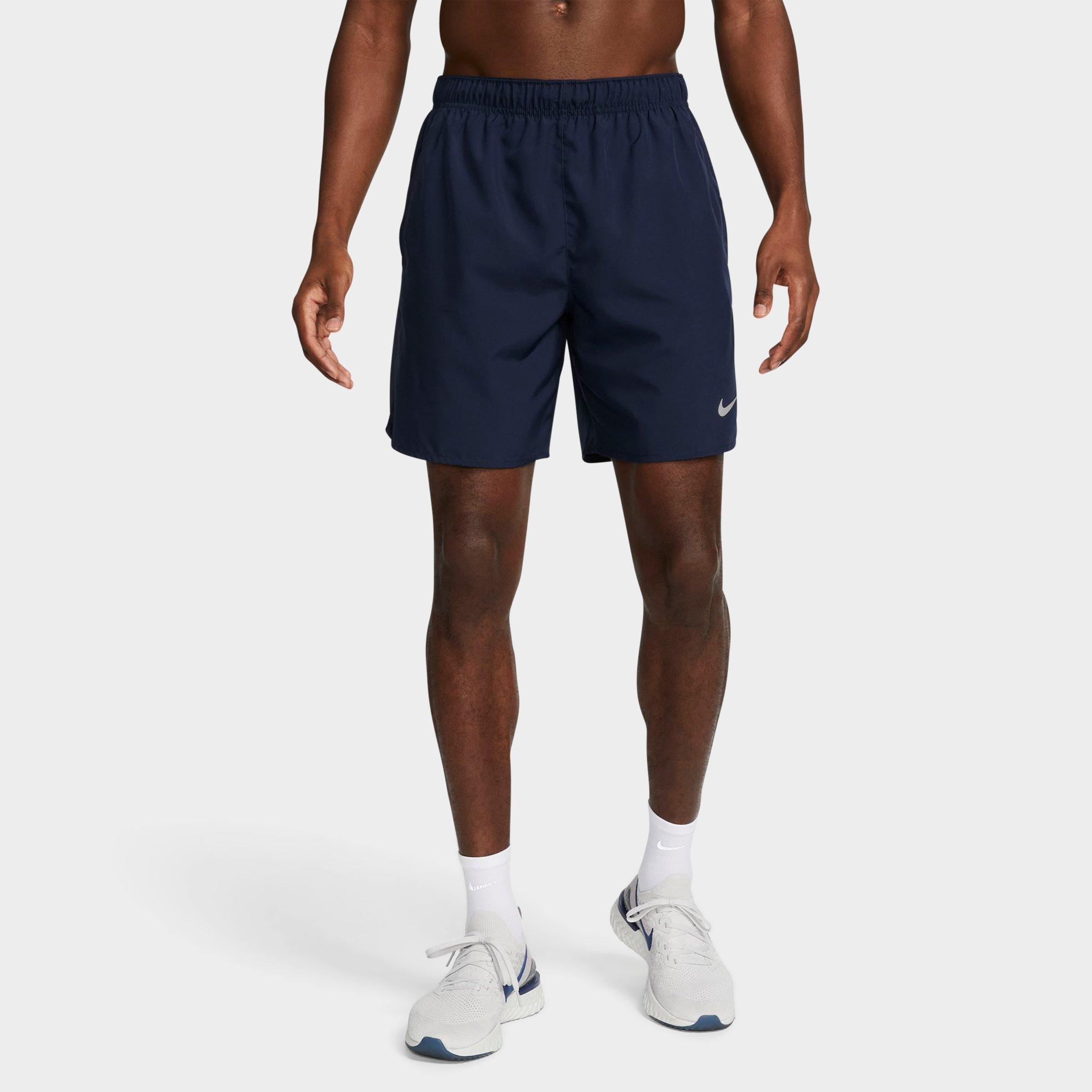 Nike Men's Challenger Dri-fit 7" Brief-lined Running Shorts In Obsidian/obsidian/black/reflective Silver