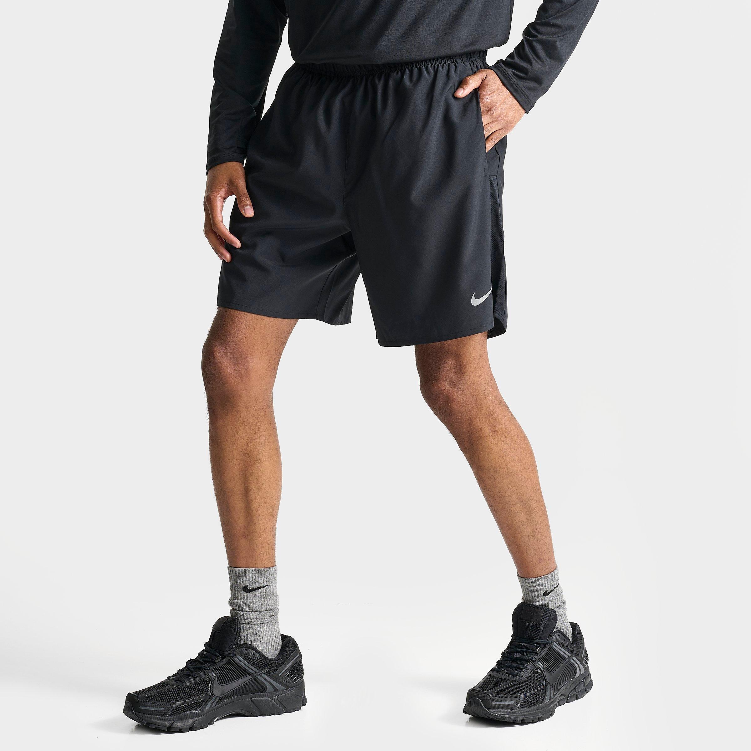 Nike Challenger Short Running Training Quick Dry Sports Shorts Black In Black/black/black
