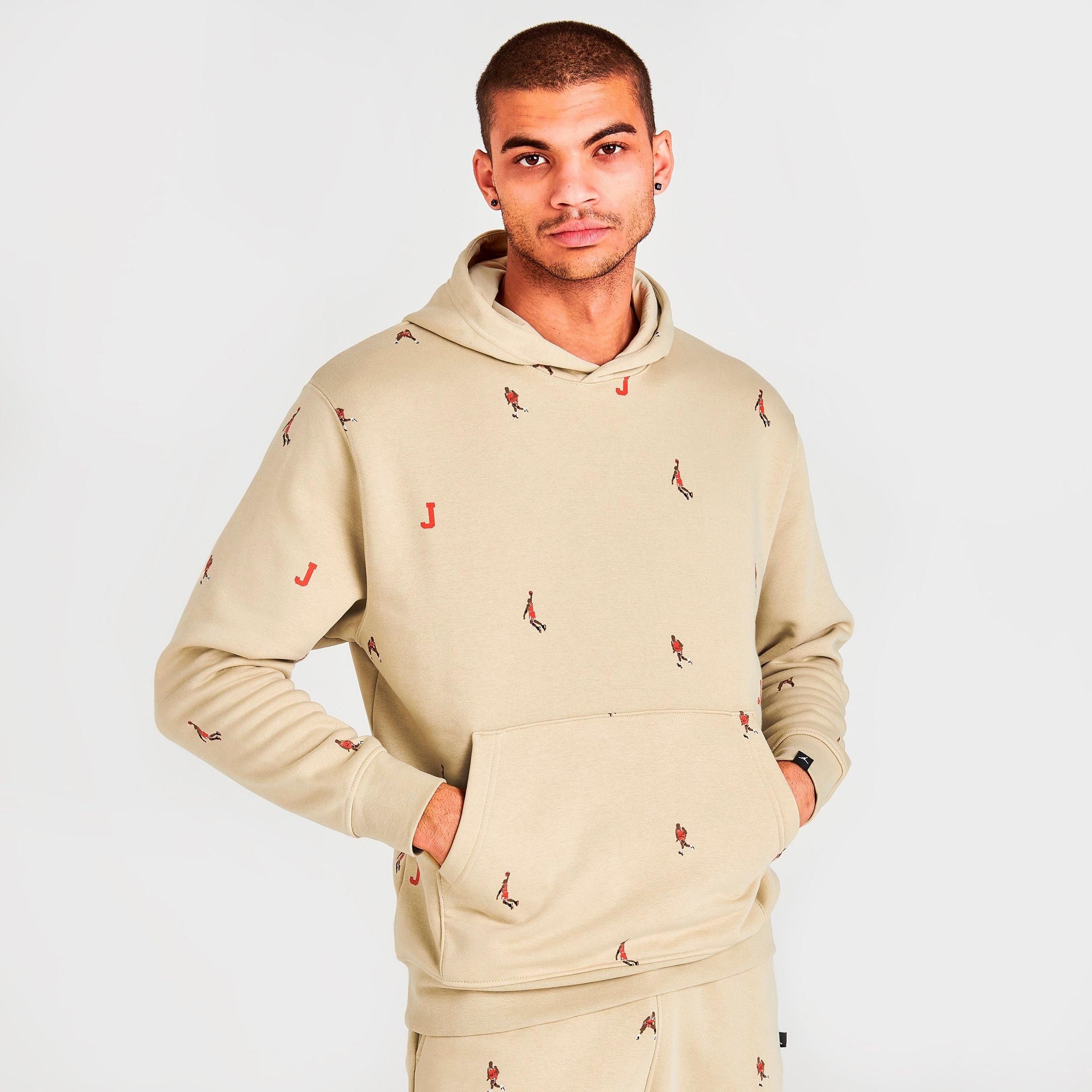 NIKE JORDAN MEN'S ESSENTIALS HOLIDAY FLEECE PULLOVER HOODIE 