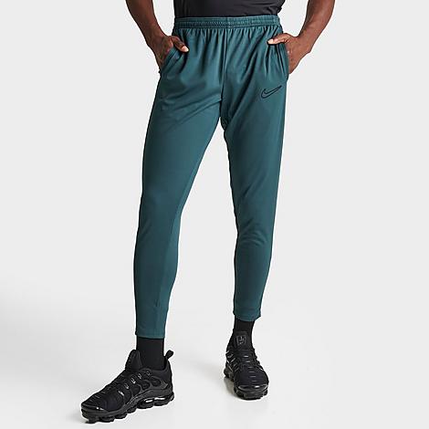 Nike Men's Dri-fit Academy Zippered Soccer Pants In Deep Jungle/deep Jungle/black