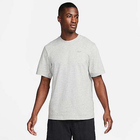 Nike Men's Dri-fit Primary Versatile Top In Dark Grey Heather/heather/smoke Grey