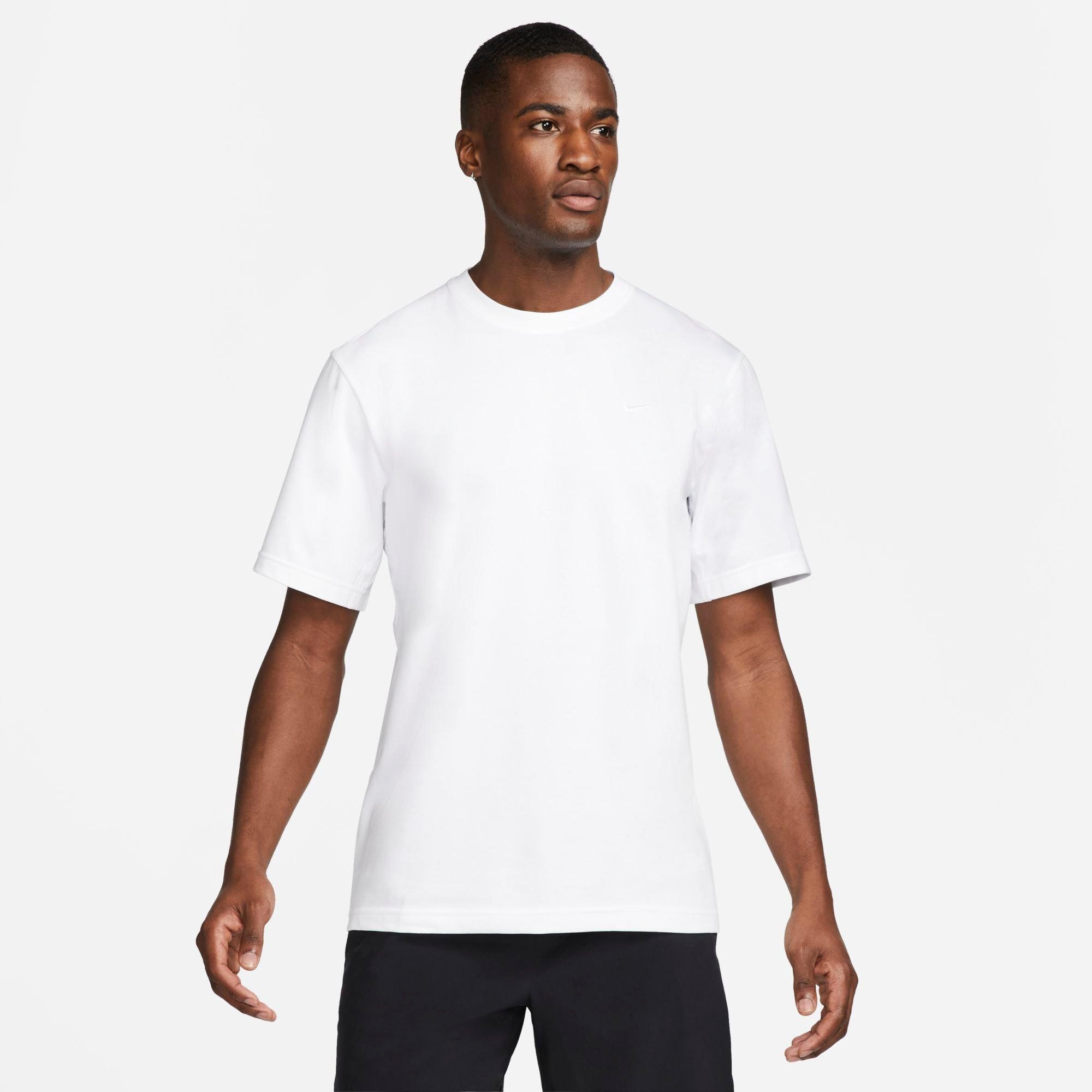 Nike Men's Dri-FIT Primary Versatile Top in White/White Size XL Cotton/Polyester/Knit