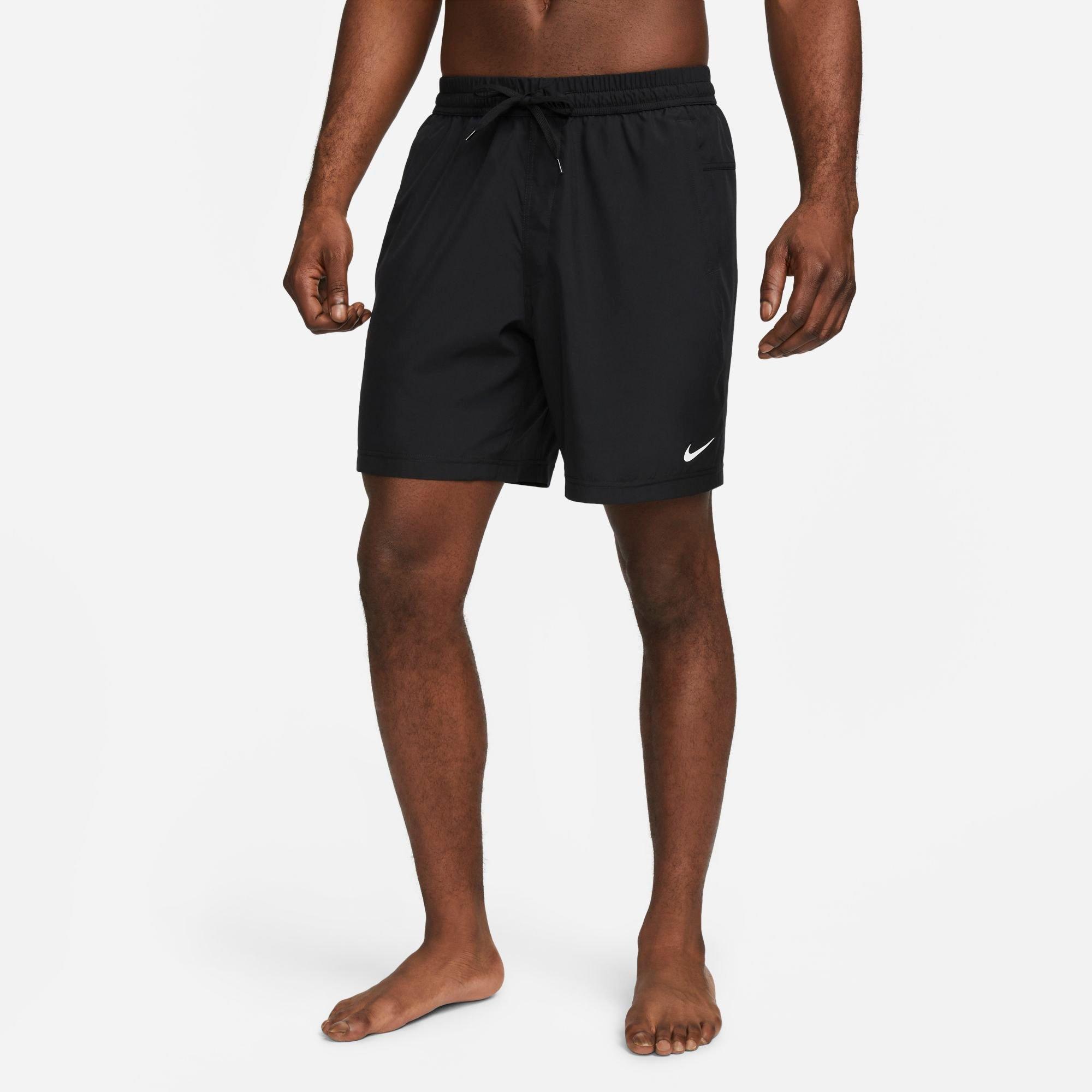 Nike Dri-fit Form Athletic Shorts In Black/white