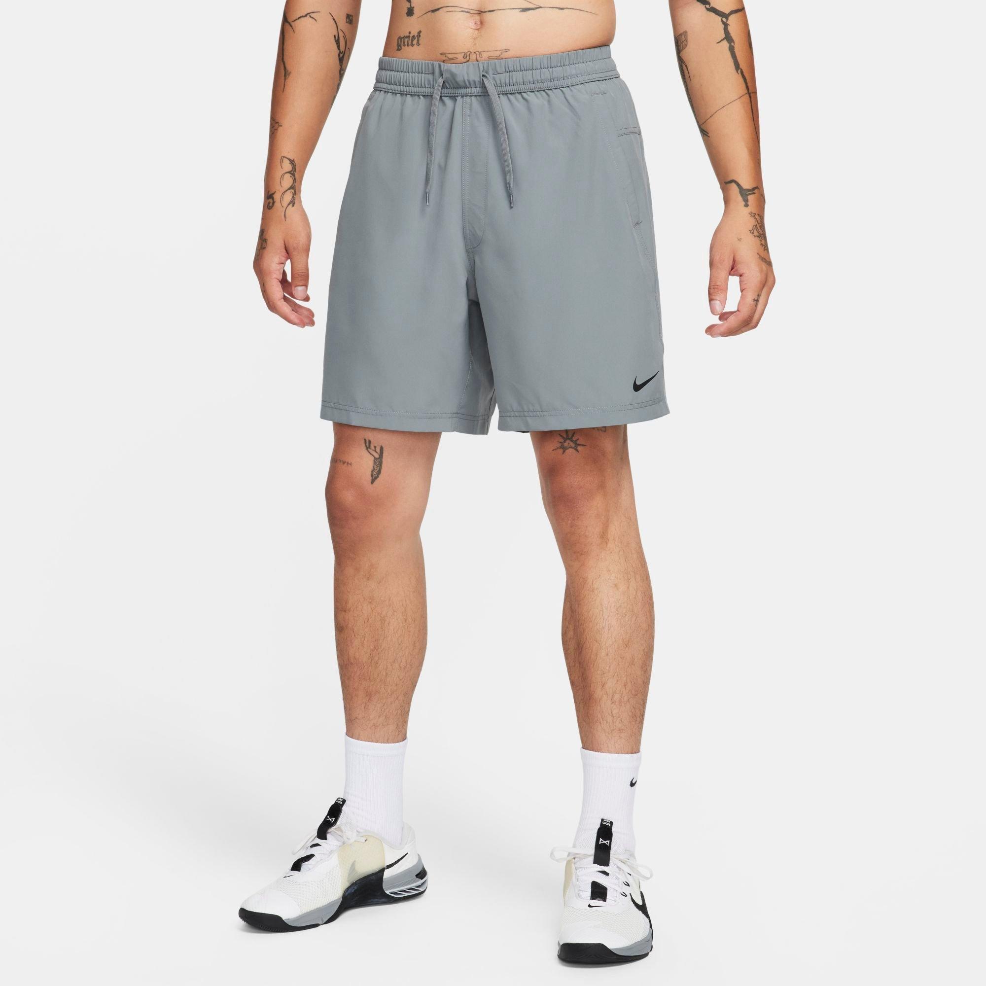 Nike Men's Form Dri-FIT Unlined 7" Versatile Shorts in Grey/Smoke Grey Size 3XL Polyester