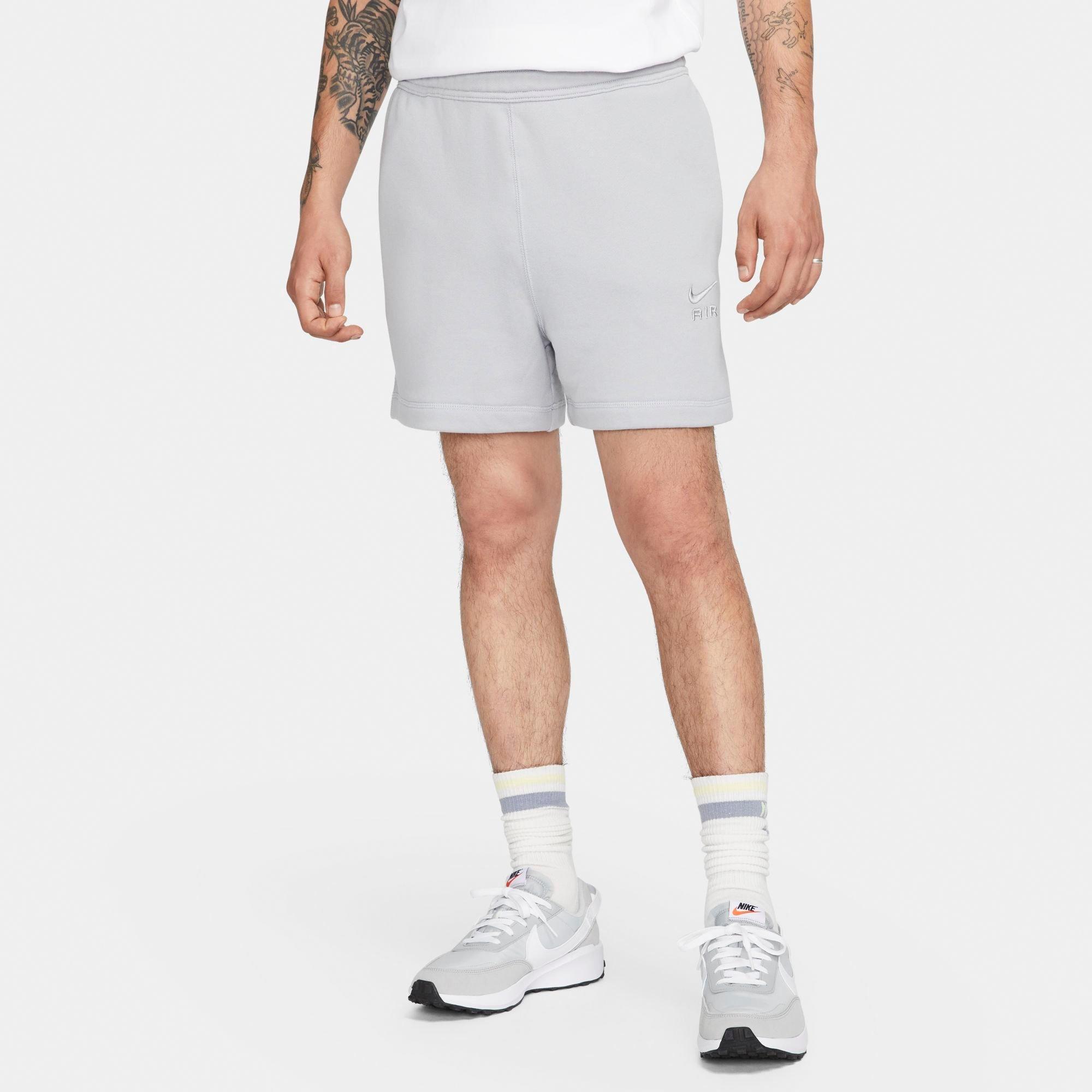 Shop Nike Men's Sportswear Air French Terry Shorts In Wolf Grey/wolf Grey