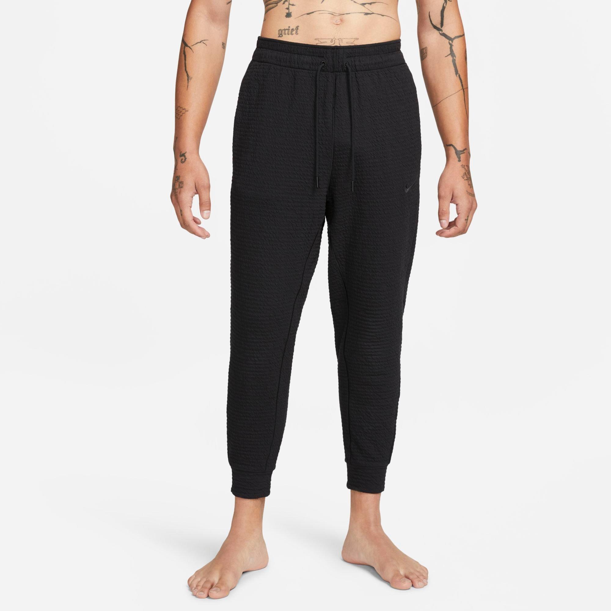 Nike Men's Yoga Dri-FIT Textured Jogger Pants in Black Size: XS
