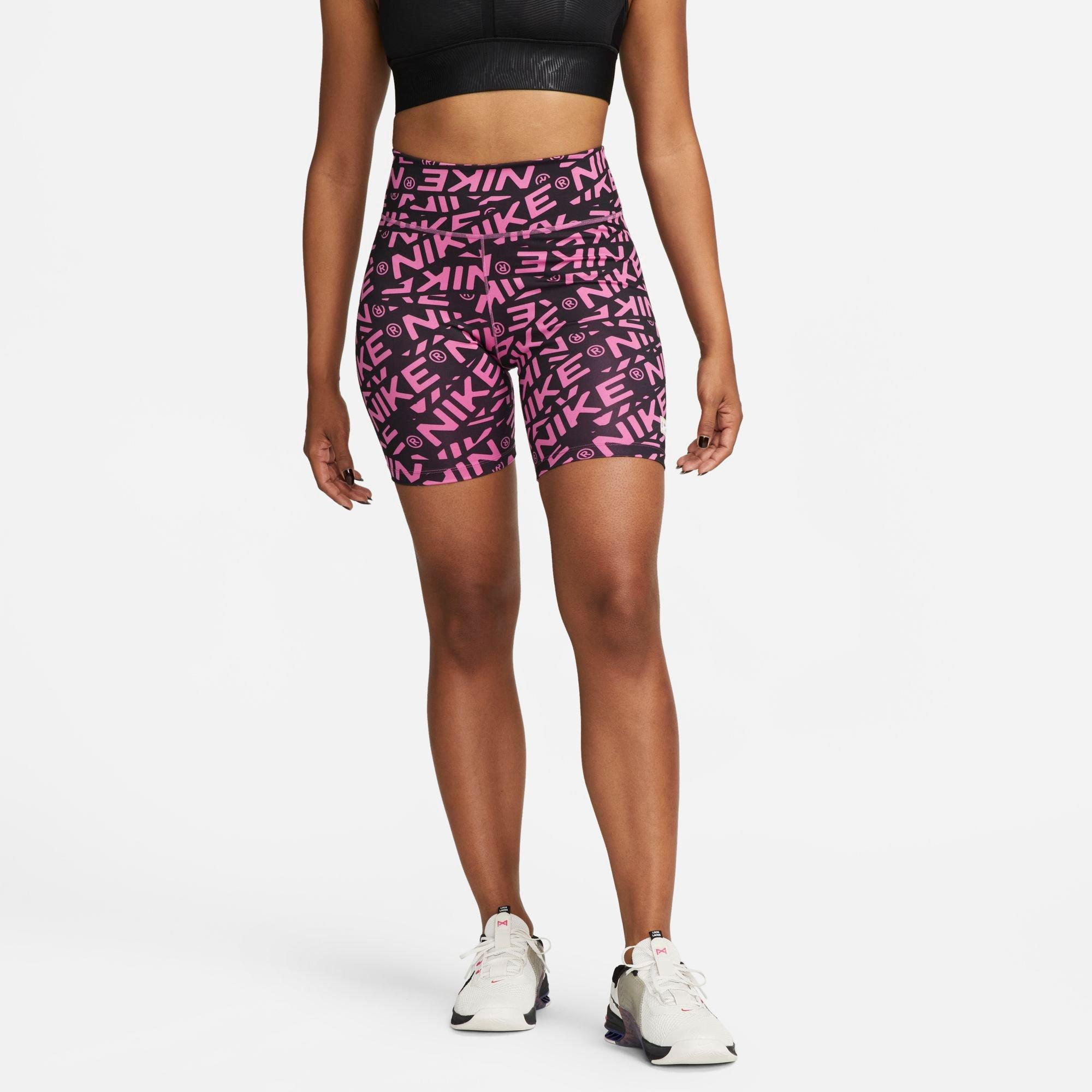 Nike Women's One Mid-Rise Bike Shorts in Cosmic Fuchsia Size: XS