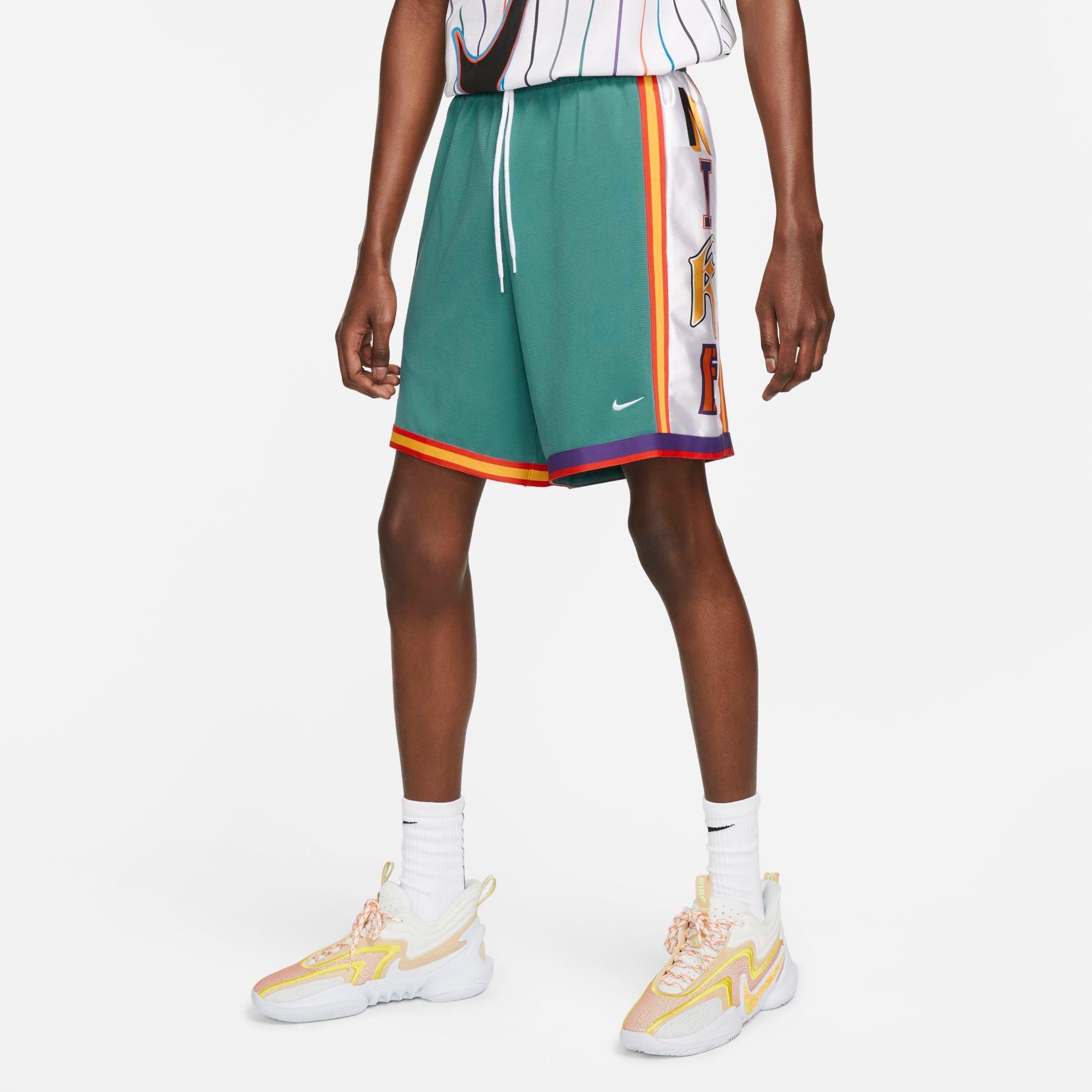 Nike Men's Dri-fit Dna Class Of '96 Print 8" Basketball Shorts In Mineral Teal/black/mineral Teal/white