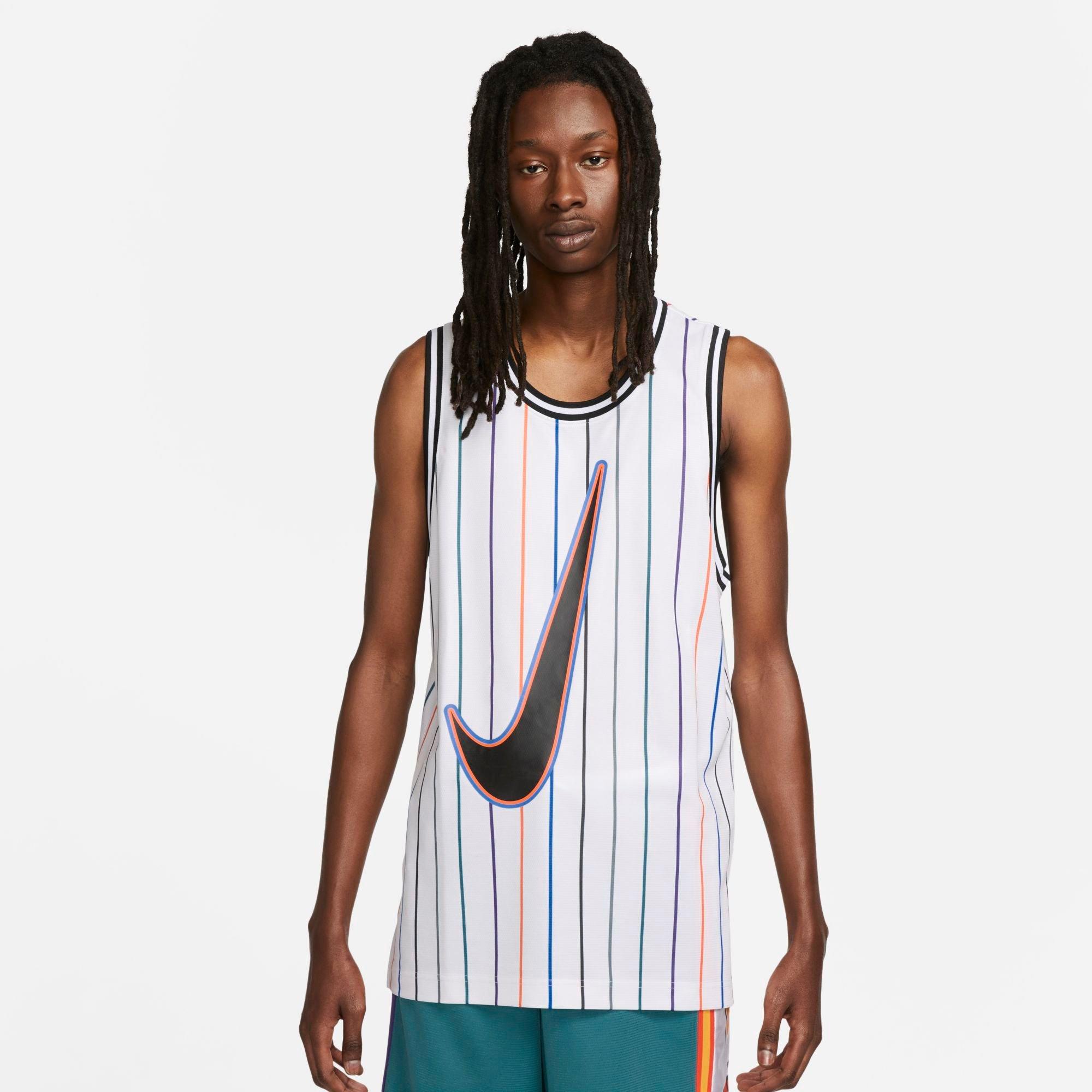 Nike Men's Dri-fit Dna Class Of '96 Basketball Jersey In White/black