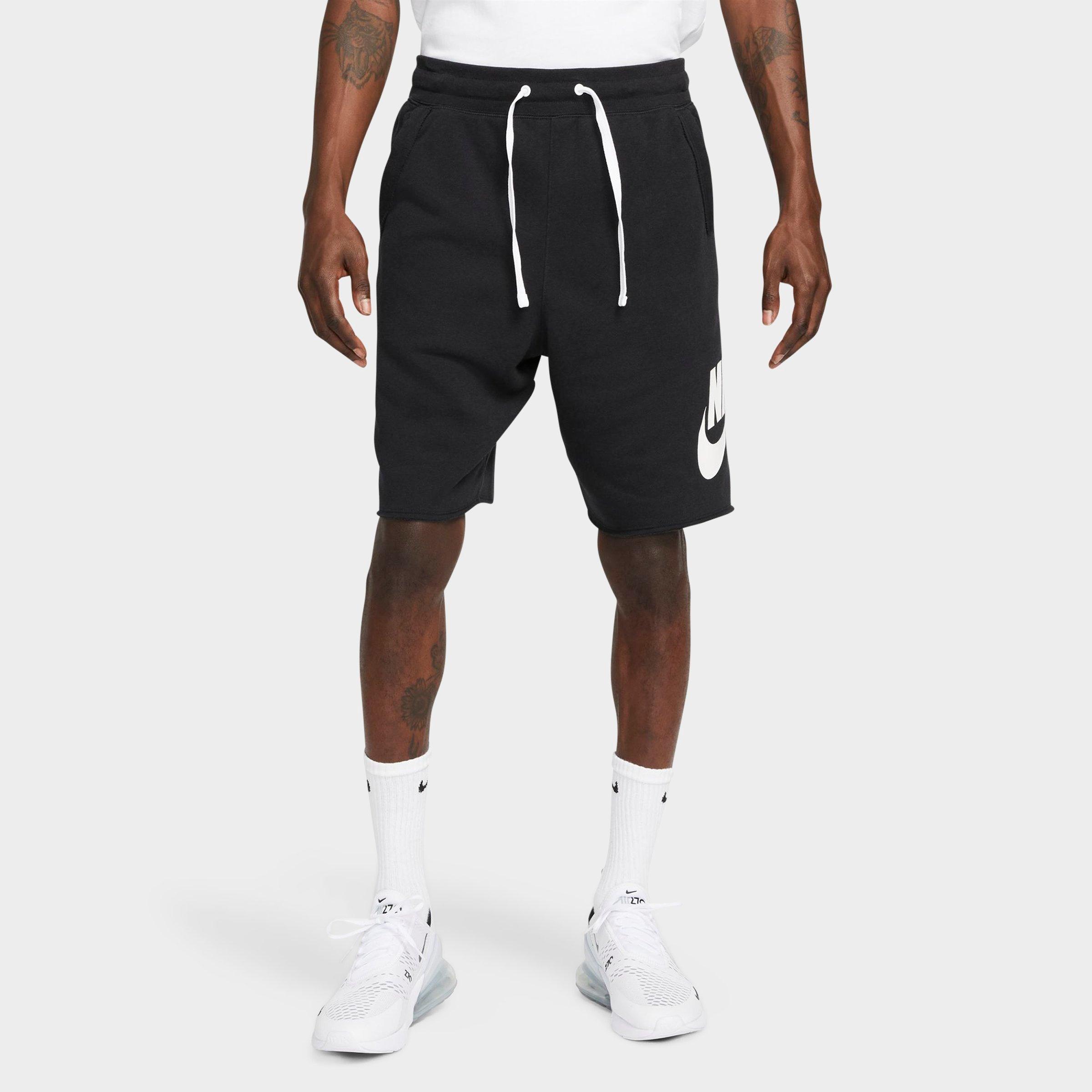 Nike Men's  Sportswear Alumni French Terry Shorts In Black/white/white
