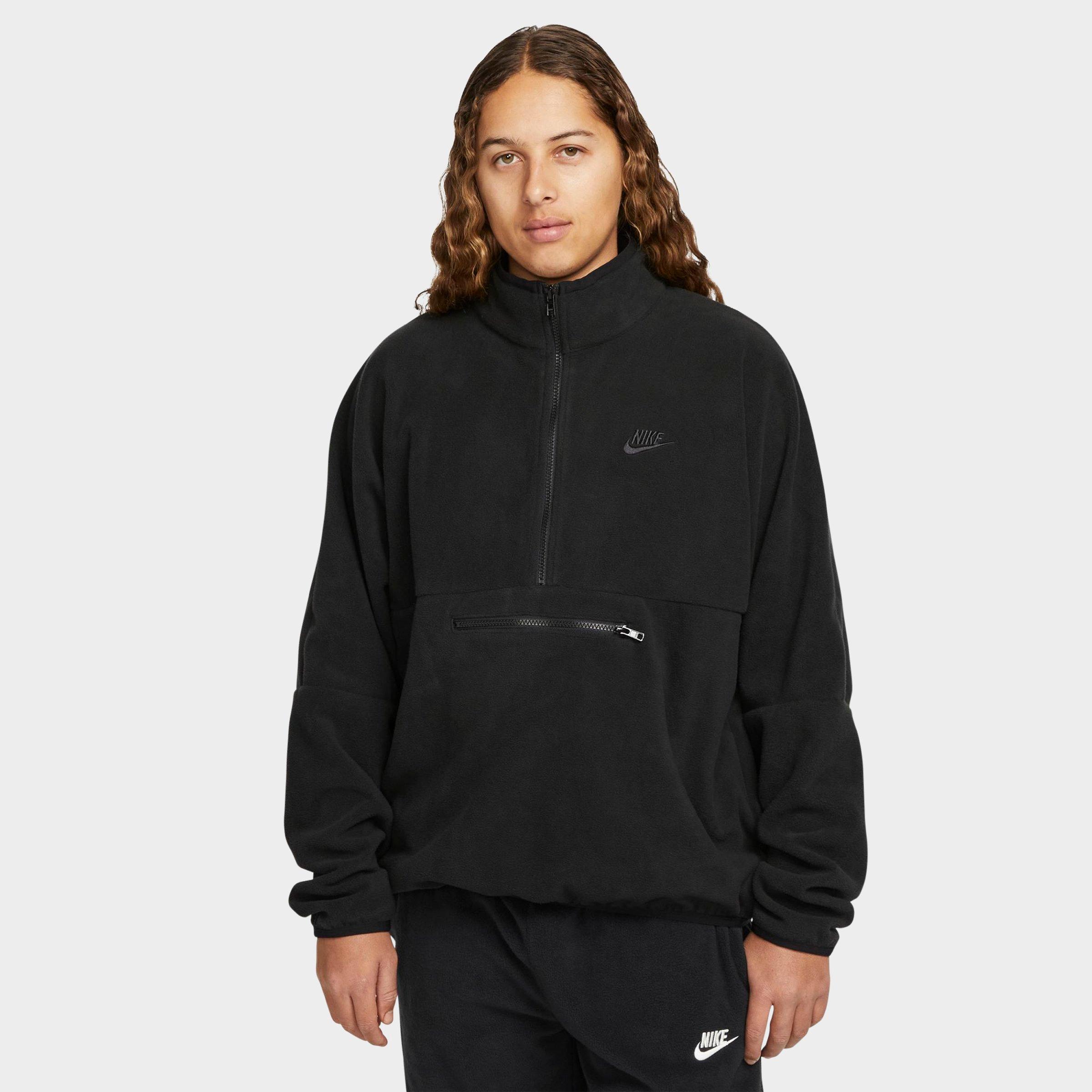 Nike Men's Club Fleece+ Half-zip Fleece Top In Black/black