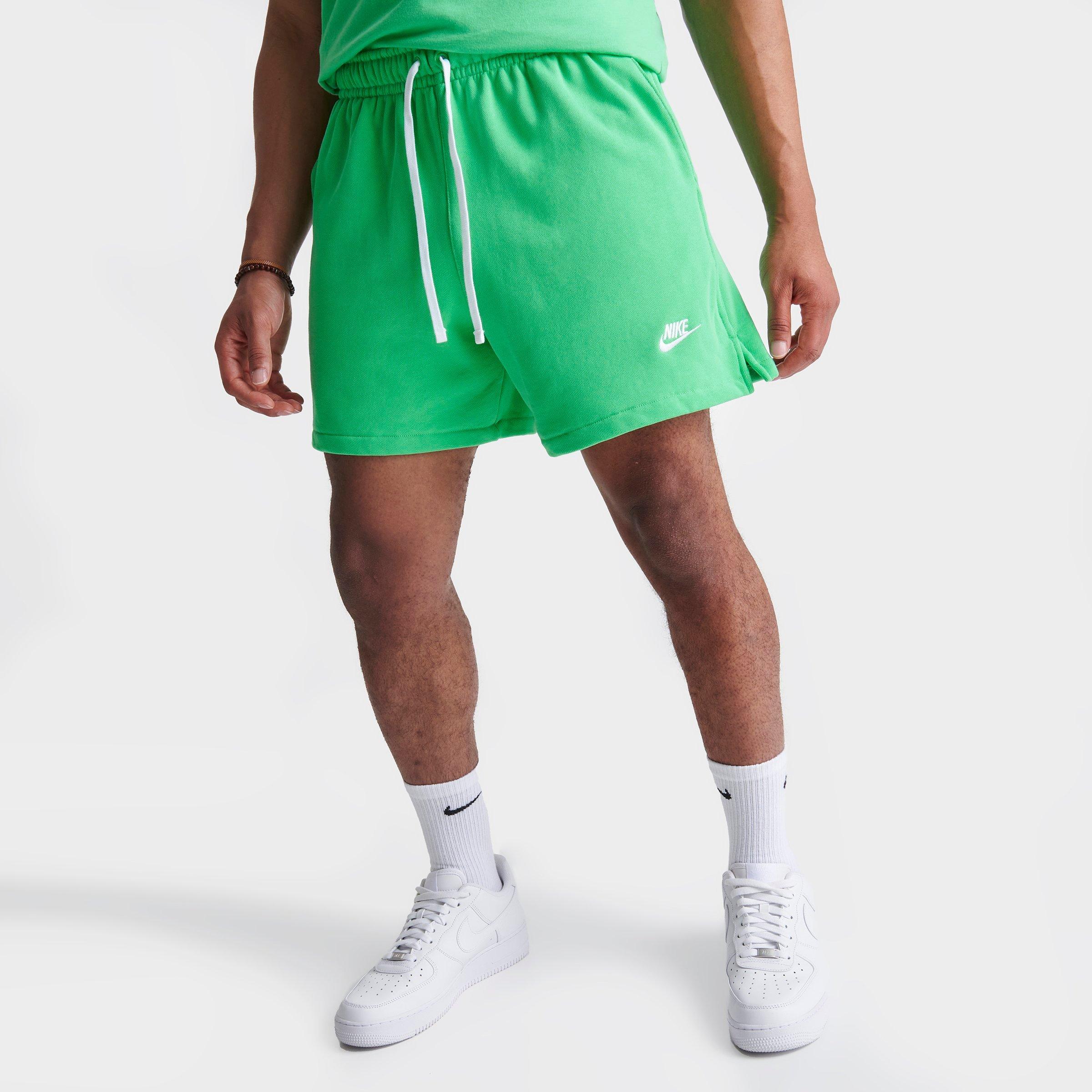 Nike Men's Club Fleece French Terry Flow Shorts In Spring Green