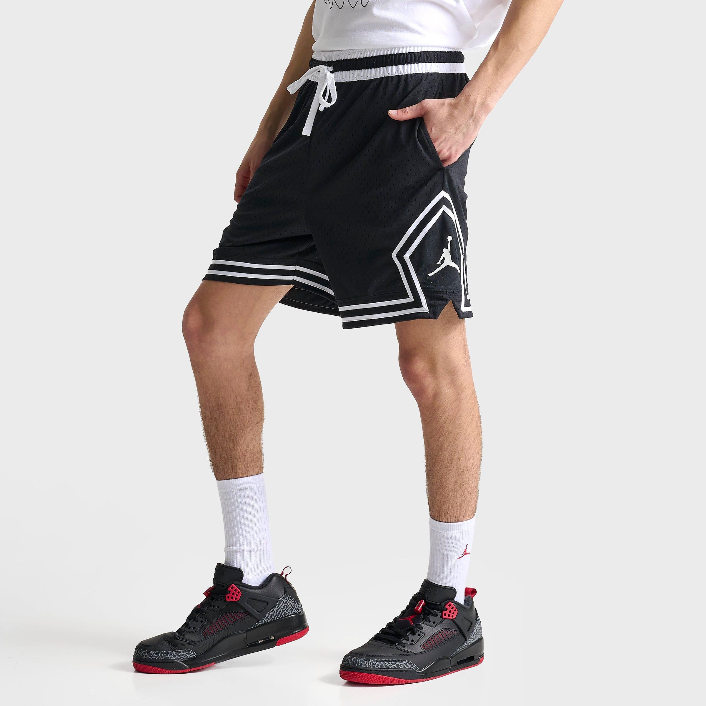 Nike Jordan Men's Dri-fit Sport Diamond Basketball Shorts In Black/white/white/white