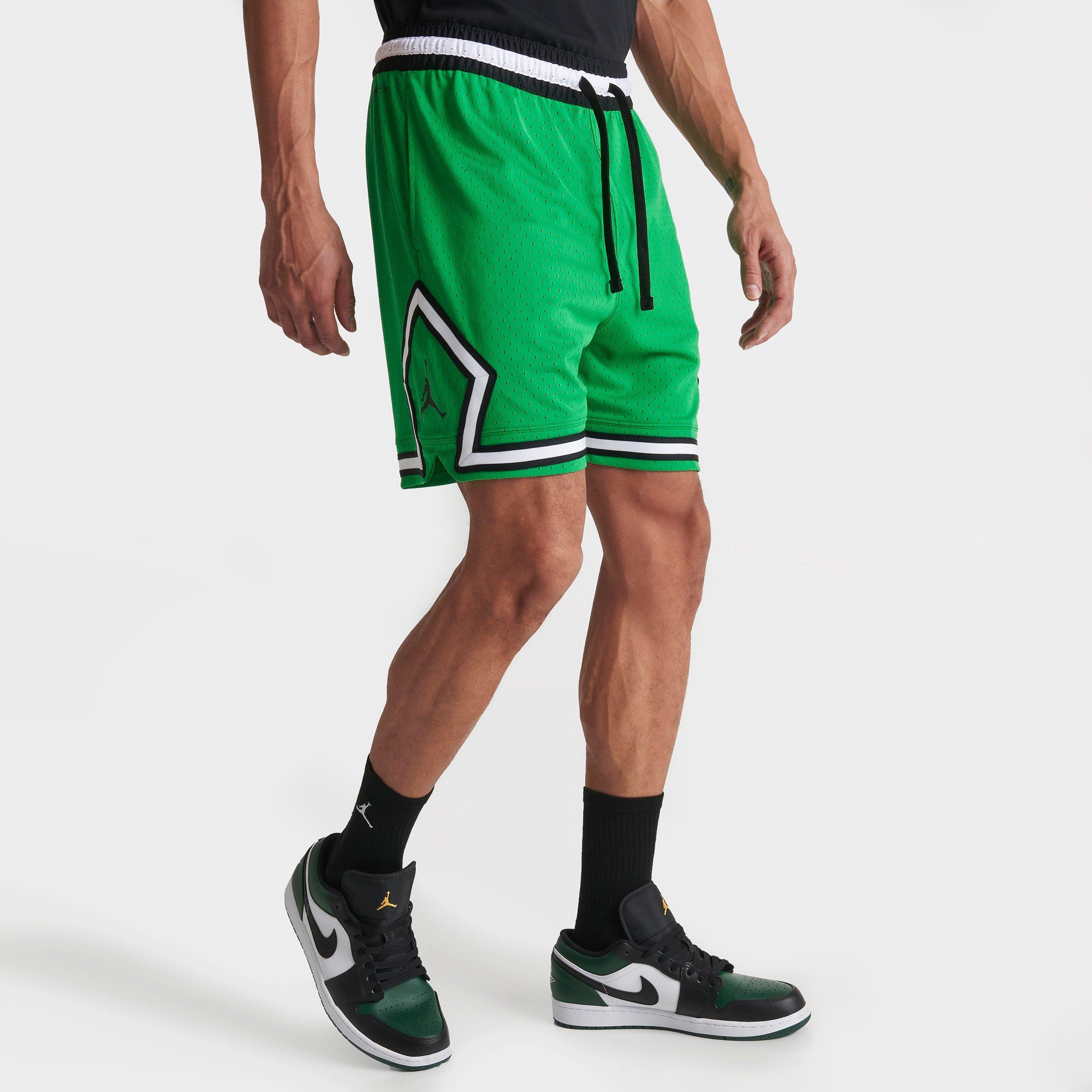 Nike Jordan Men's Dri-fit Sport Diamond Basketball Shorts In Lucky Green/white/black