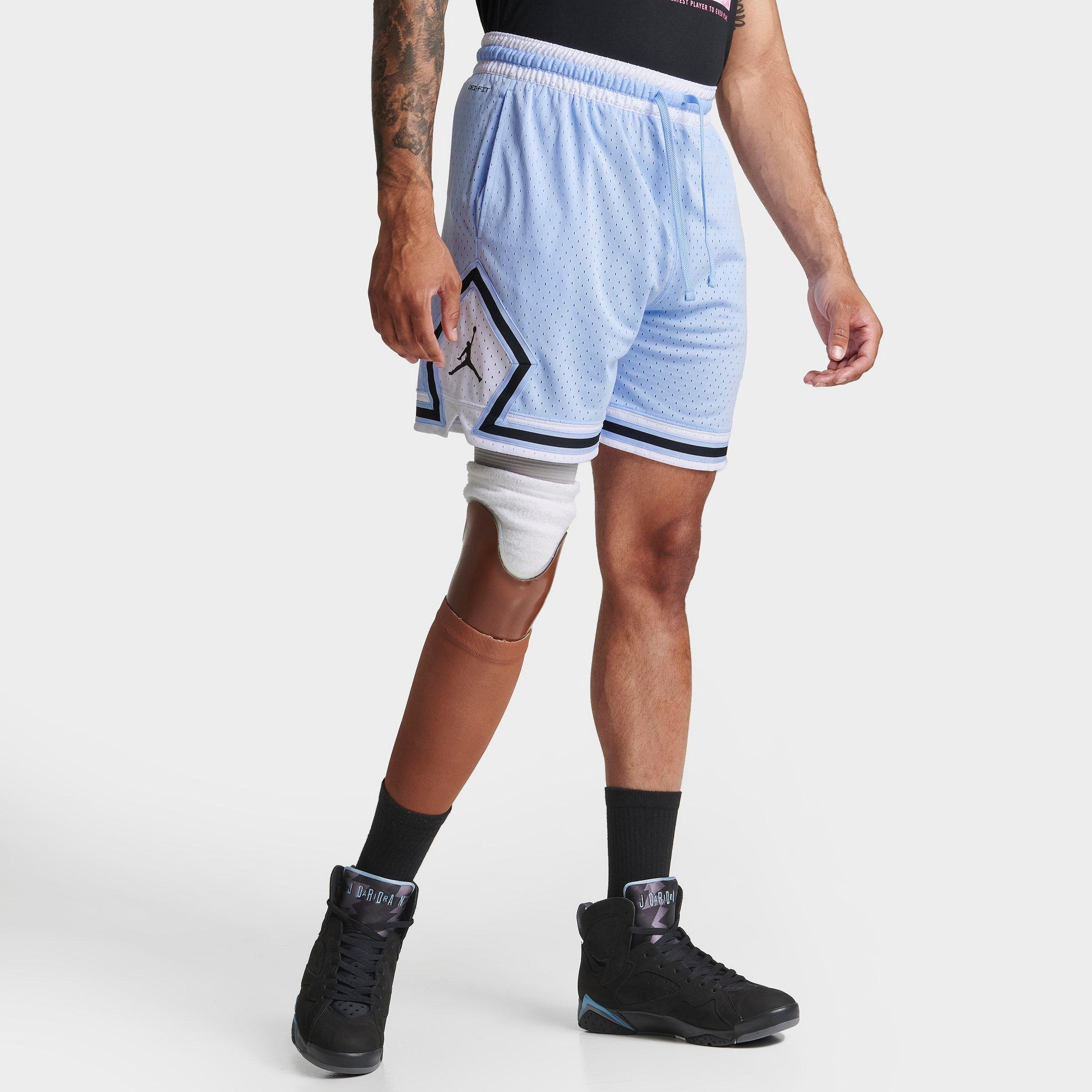 Nike Jordan Men's Dri-fit Sport Diamond Basketball Shorts In Royal Tint/white/black/black