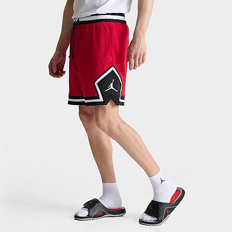 Nike Jordan Men's Dri-fit Sport Diamond Basketball Shorts In Gym Red/black/gym Red/gym Red