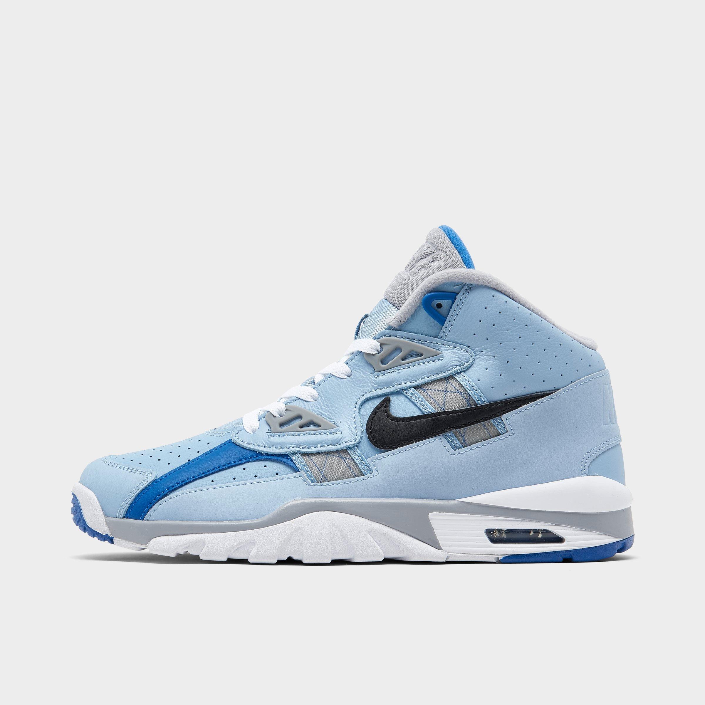 Nike Big Kids Air Trainer SC High Casual Shoes in Leche Blue/Black/White Size: 3.5