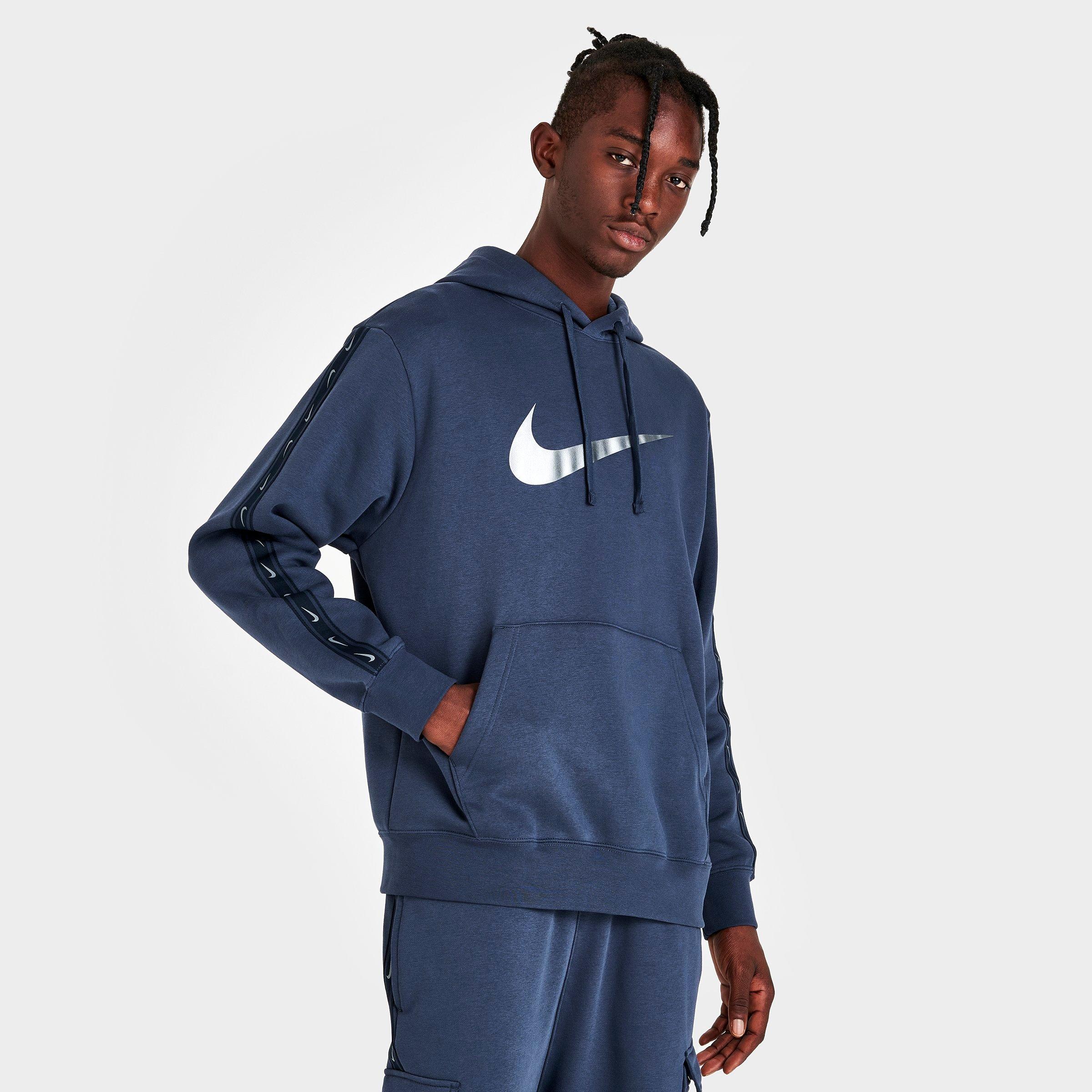 Nike Sportswear Repeat Fleece Pullover Hoodie In Blue ModeSens