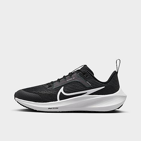 Nike Big Kids' Zoom Air Pegasus 40 Running Shoes (1y-7y) In Iron Grey/white/black