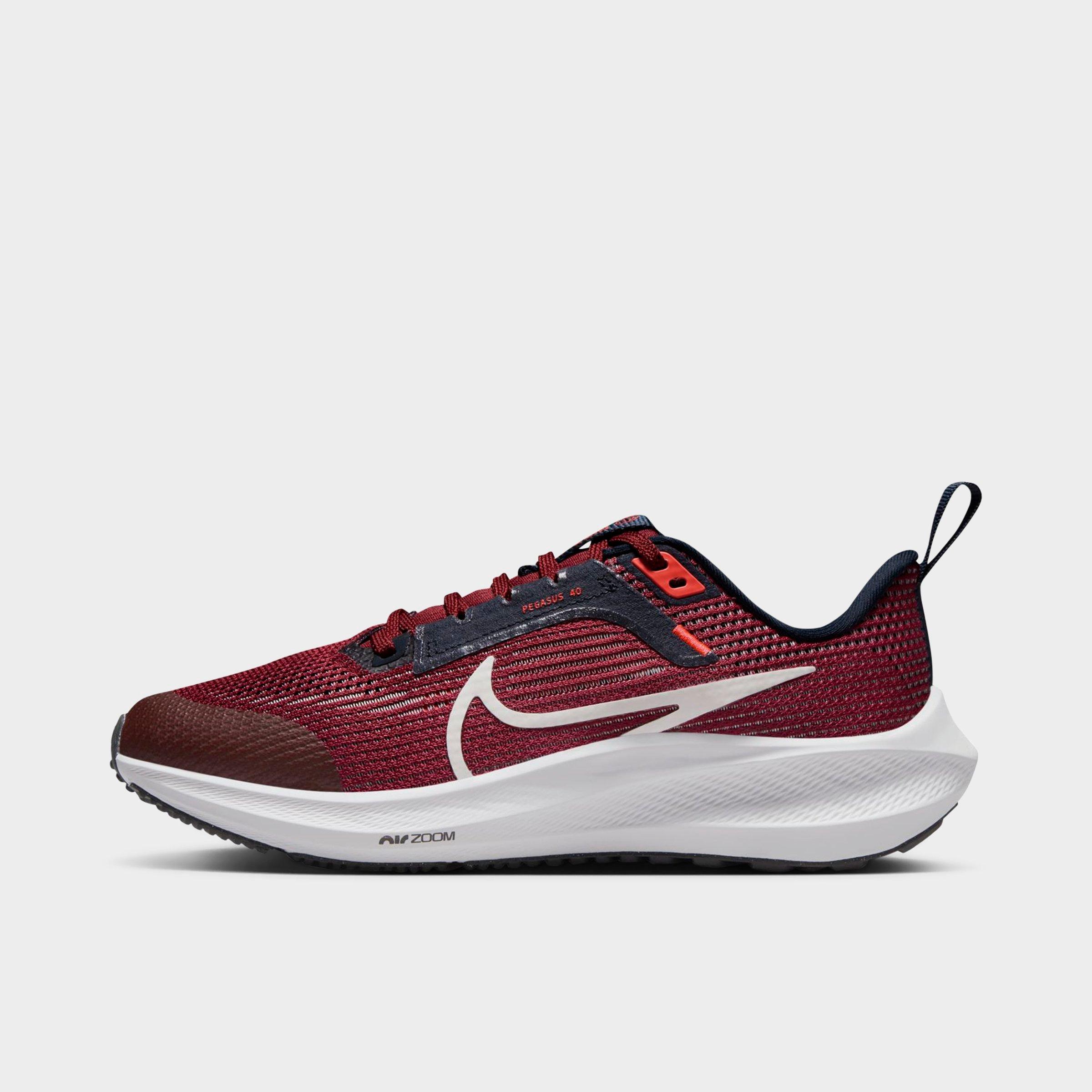 Nike Big Kids' Zoom Air Pegasus 40 Running Shoes (1y-7y) In Phantom/bright Crimson/white/dark Obsidian