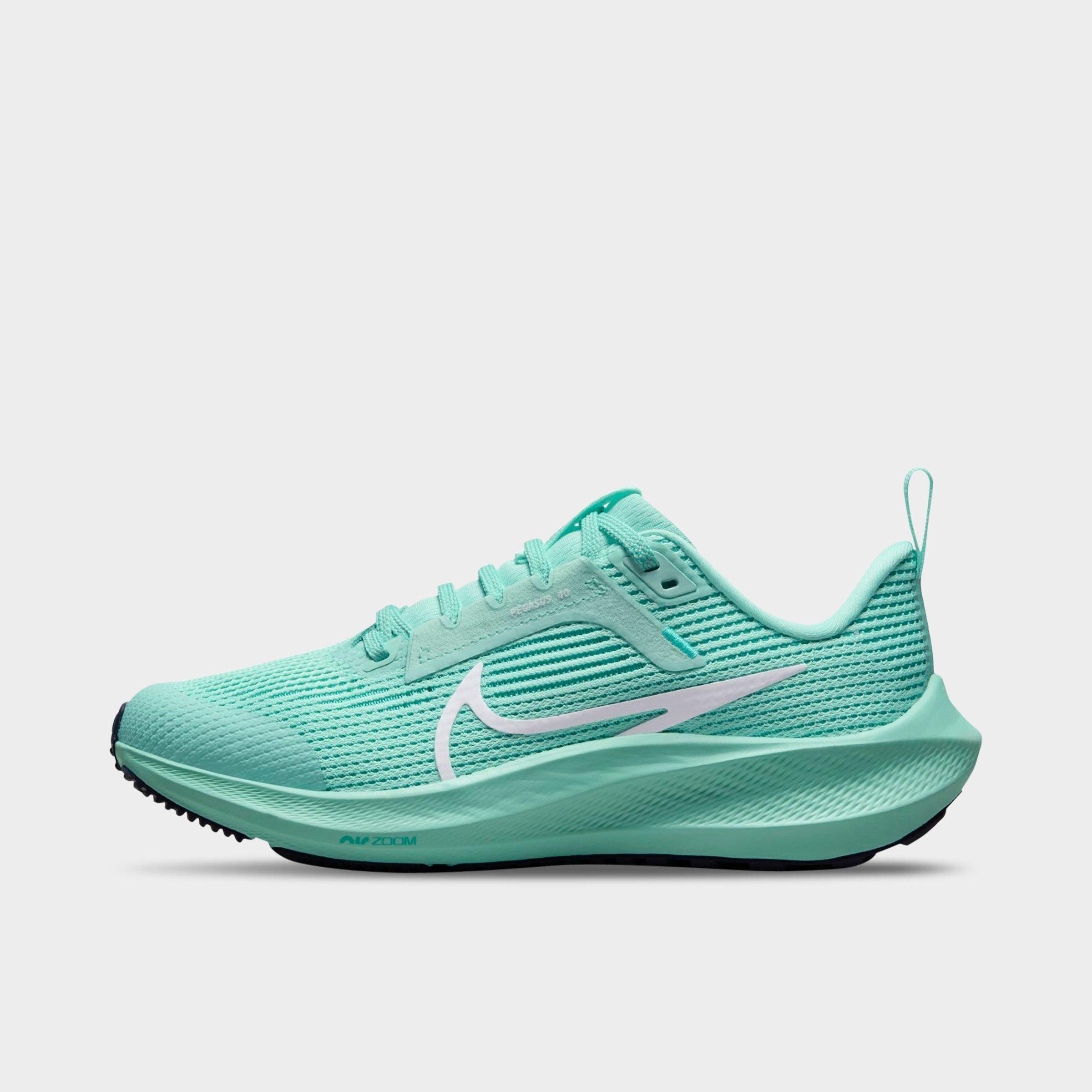 Nike Big Kids' Zoom Air Pegasus 40 Running Shoes (1y-7y) In Emerald Rise/clear Jade/jade Ice/white