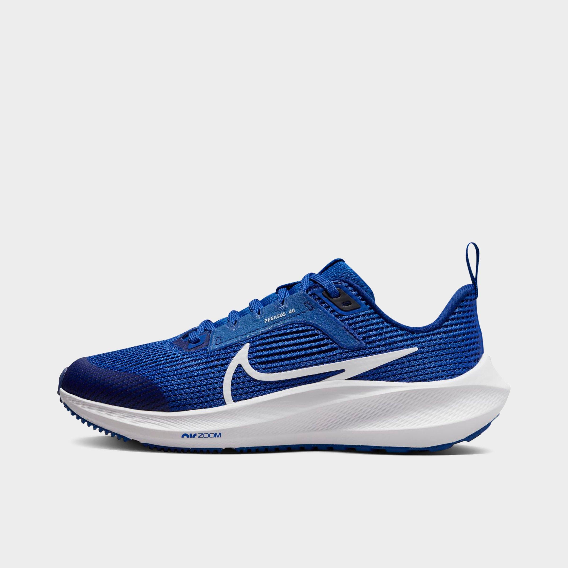 Shop Nike Big Kids' Zoom Air Pegasus 40 Running Shoes (1y-7y) In Game Royal/deep Royal Blue/white