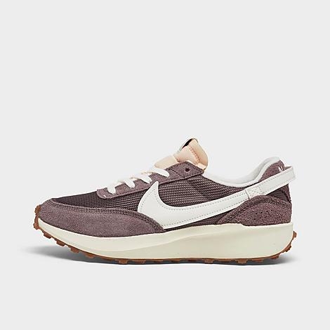 Nike Women's Waffle Debut Casual Shoes In Plum Eclipse/sail/coconut Milk