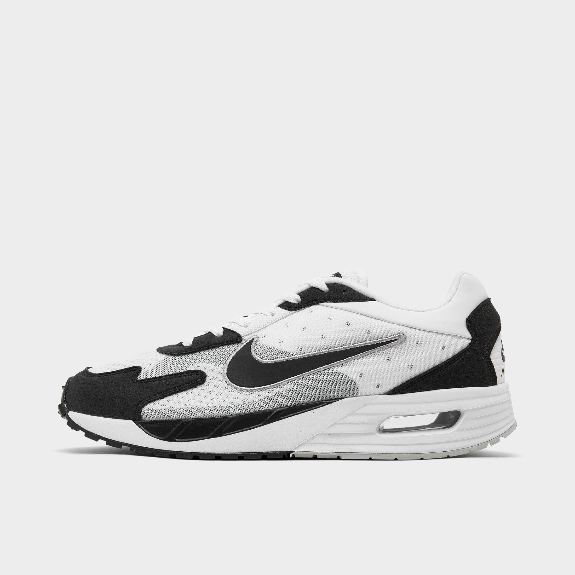 Nike Two-tone Air Max Solo Sneakers With Breathable Mesh Upper In White/black/pure Platinum