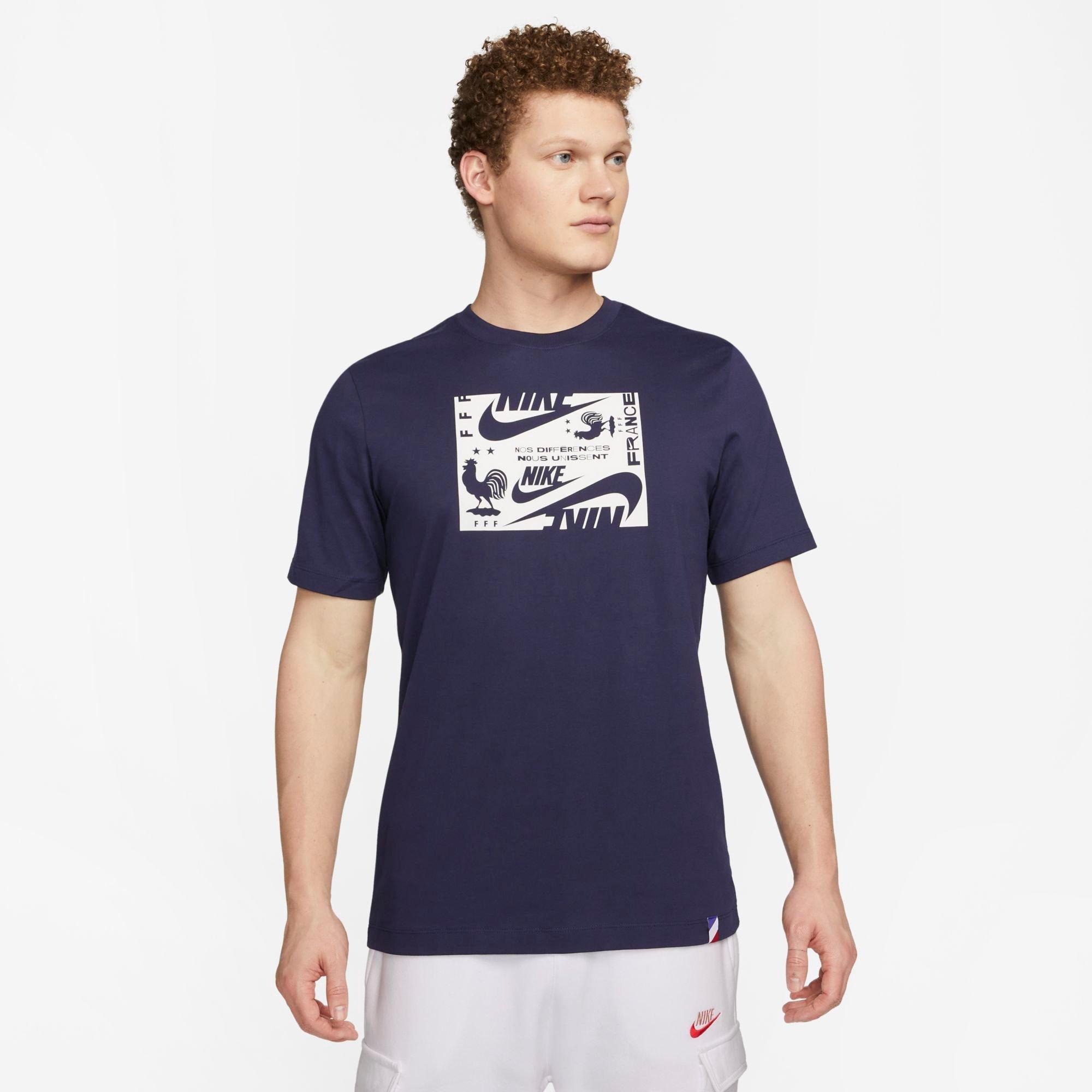 Nike Men's France Graphic T-shirt In Blue
