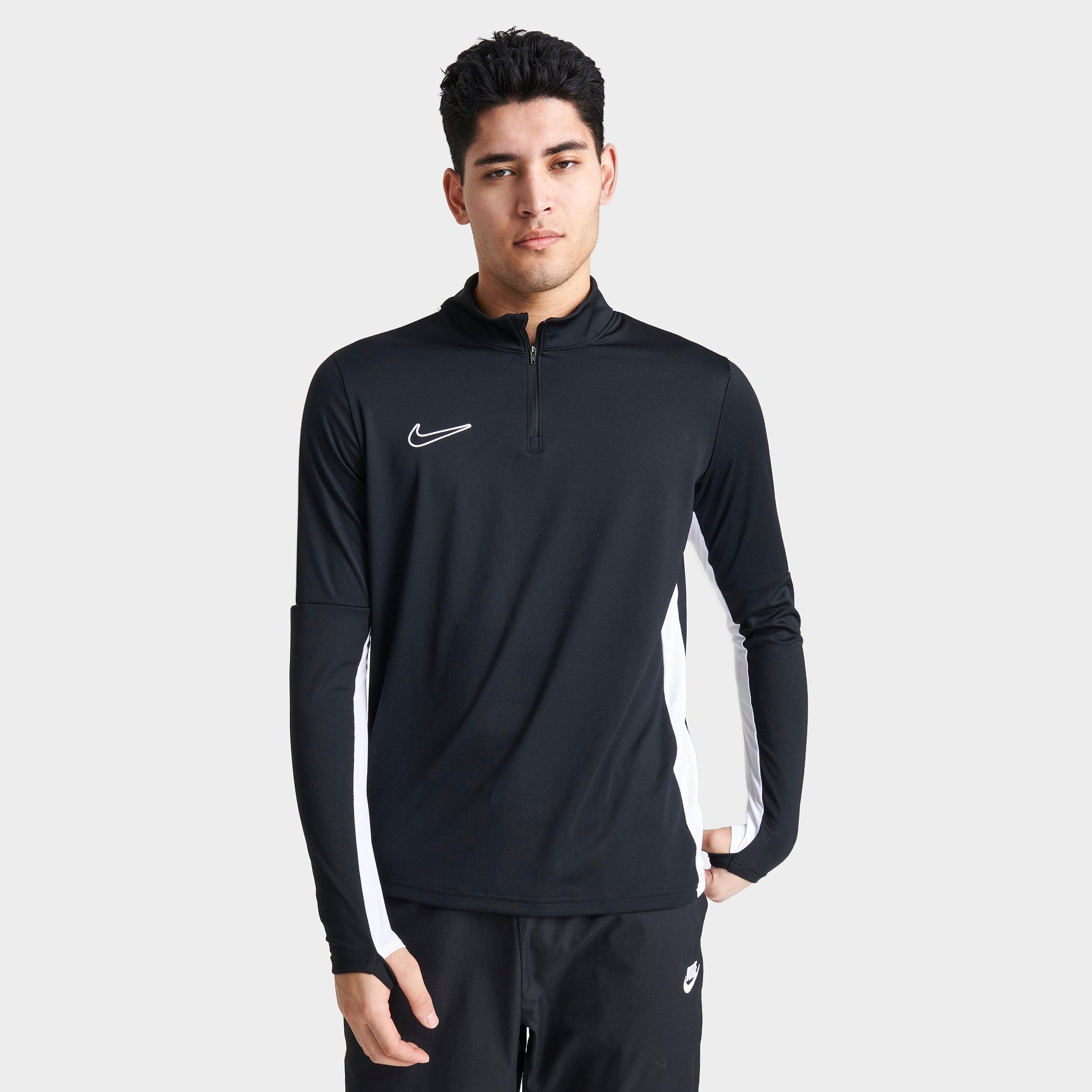 Nike Men's Academy Dri-fit 1/2-zip Soccer Top In Black
