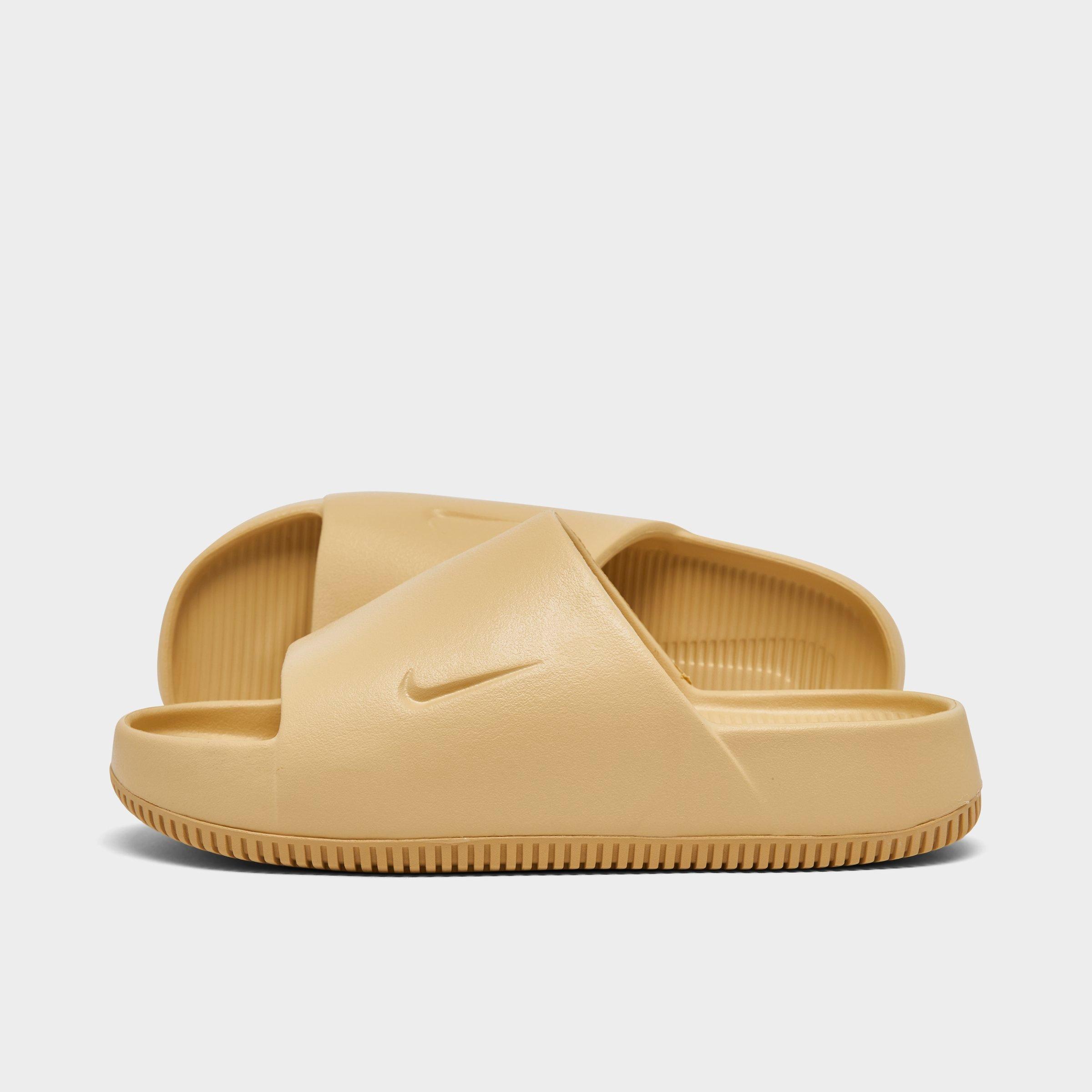 Nike Women's Calm Slide Sandals From Finish Line In Sesame/sesame