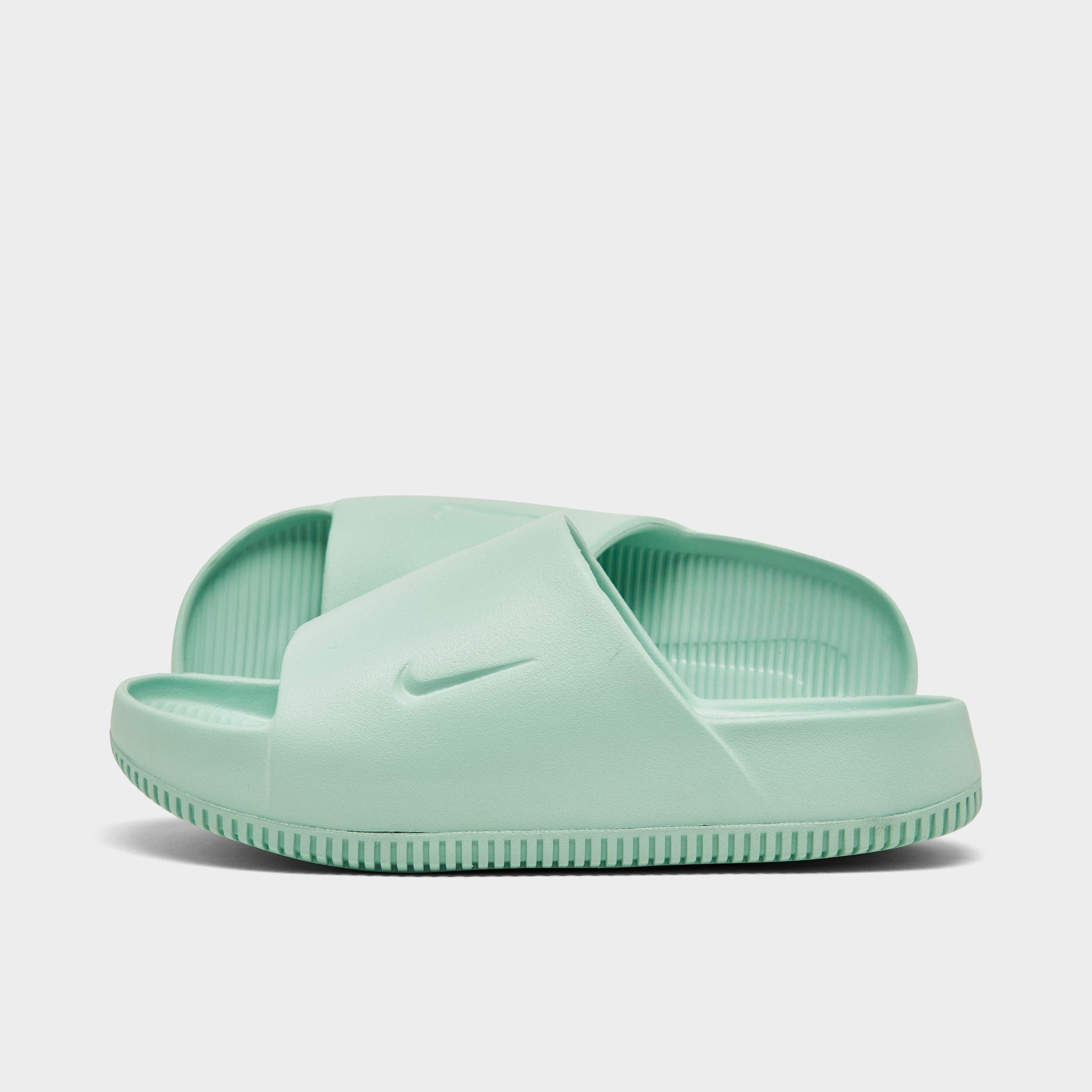 Shop Nike Women's Calm Slide Sandals In Jade Ice/jade Ice