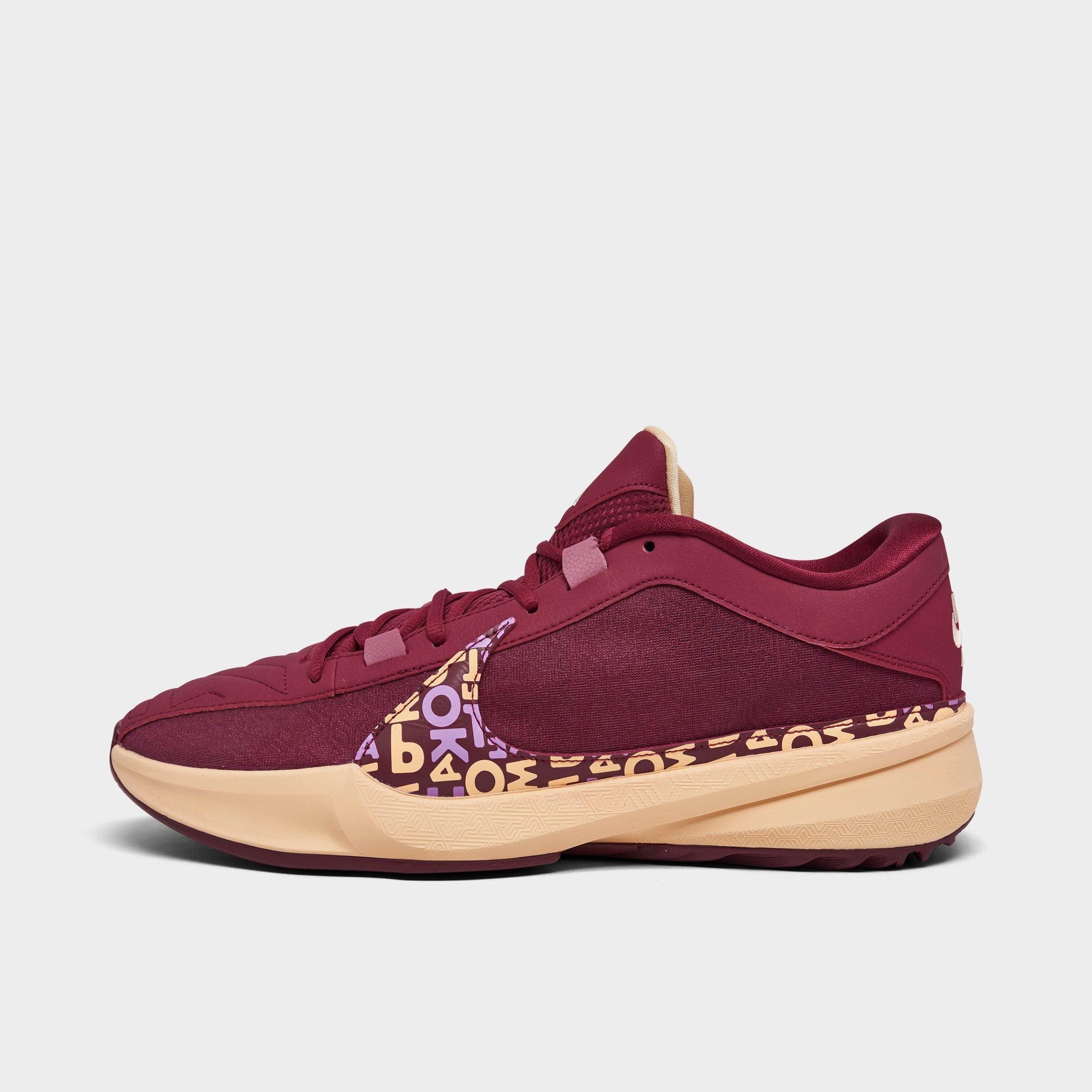 Nike Zoom Freak 5 Basketball Shoes In Noble Red/ice Peach/desert Berry