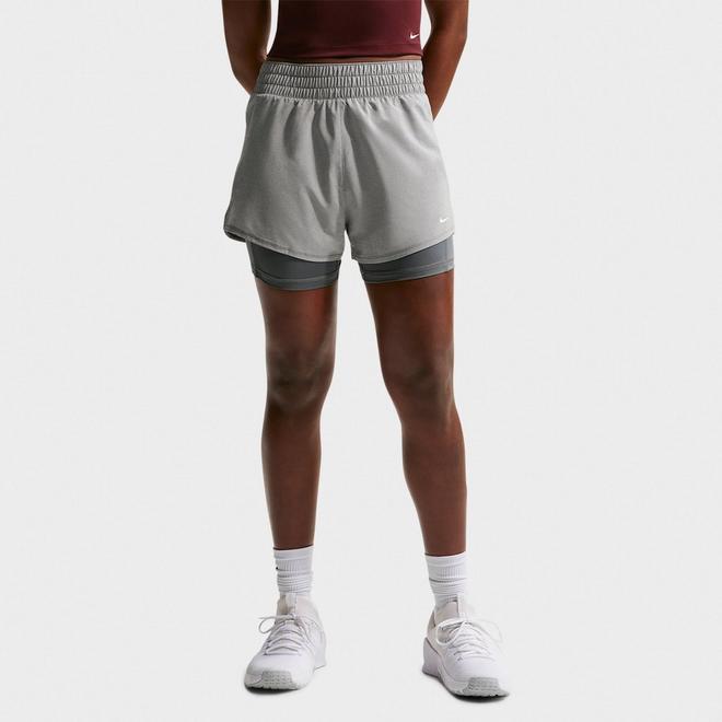 Women's Nike One Fitted Dri-FIT High-Waisted 3-Inch 2-in-1 Shorts