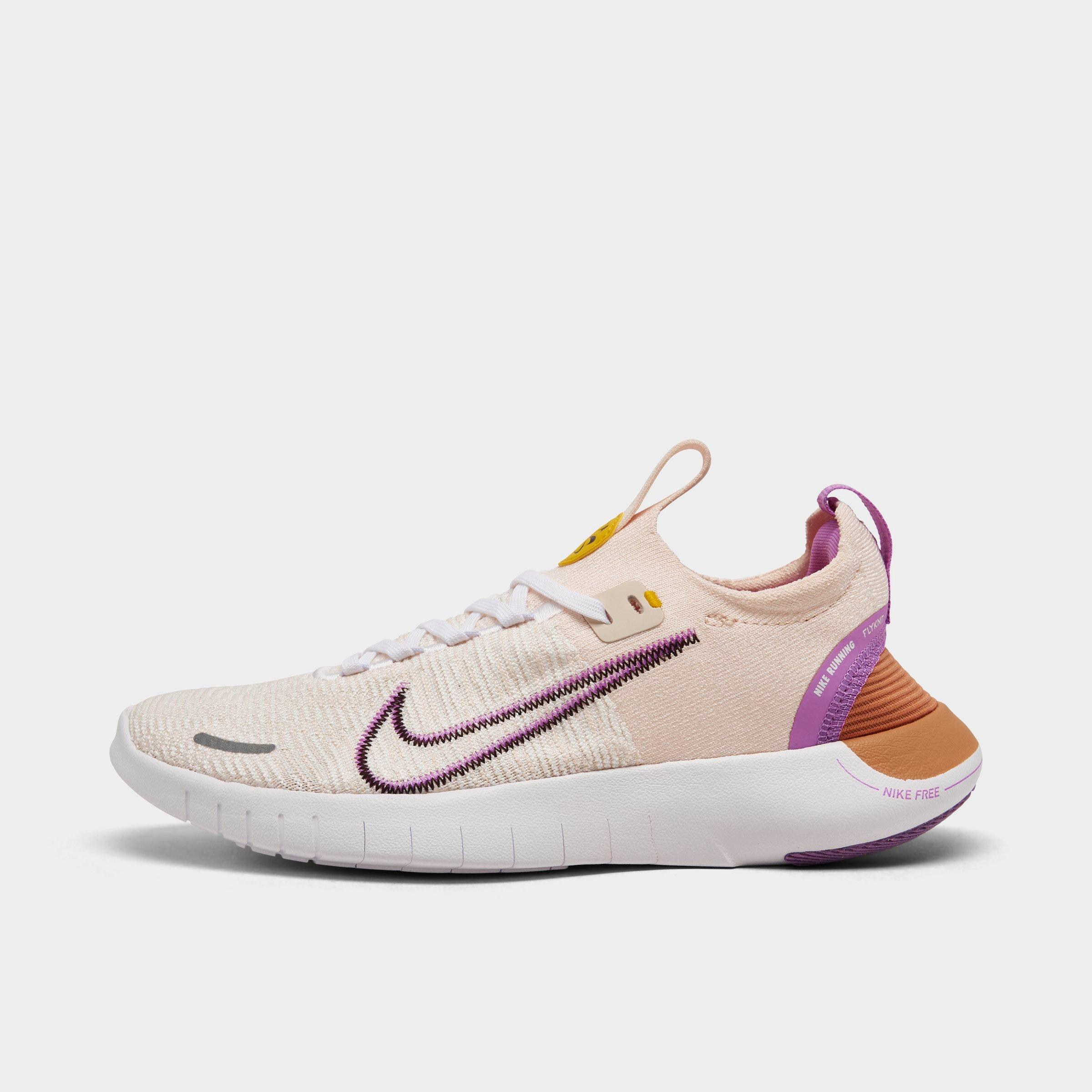 Nike Free Run Flyknit Next Nature Running Shoe In Guava Ice/vivid Sulfur/white/earth
